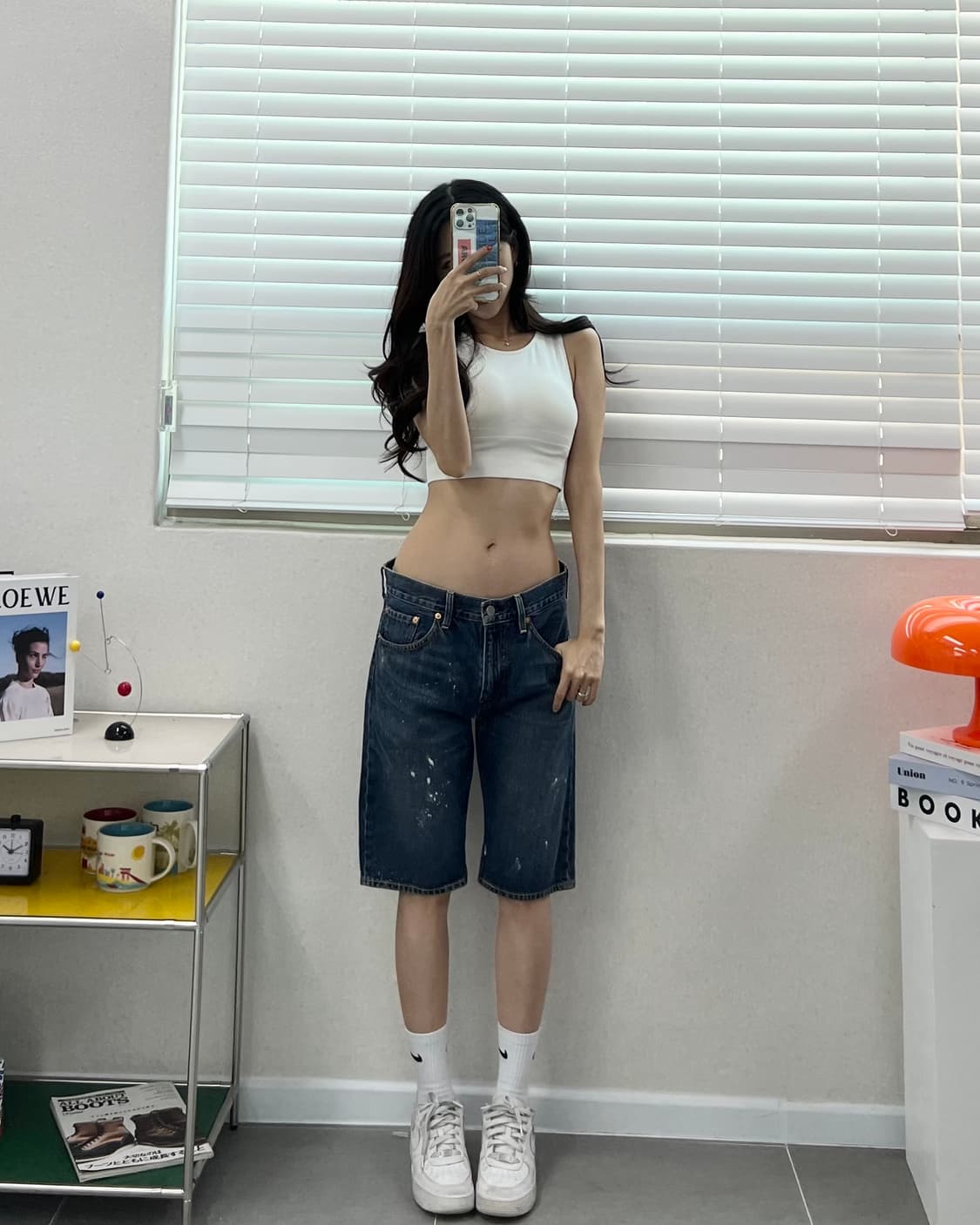 (허단41)리바이스 503 페인팅 반바지-M2348 상품이미지1