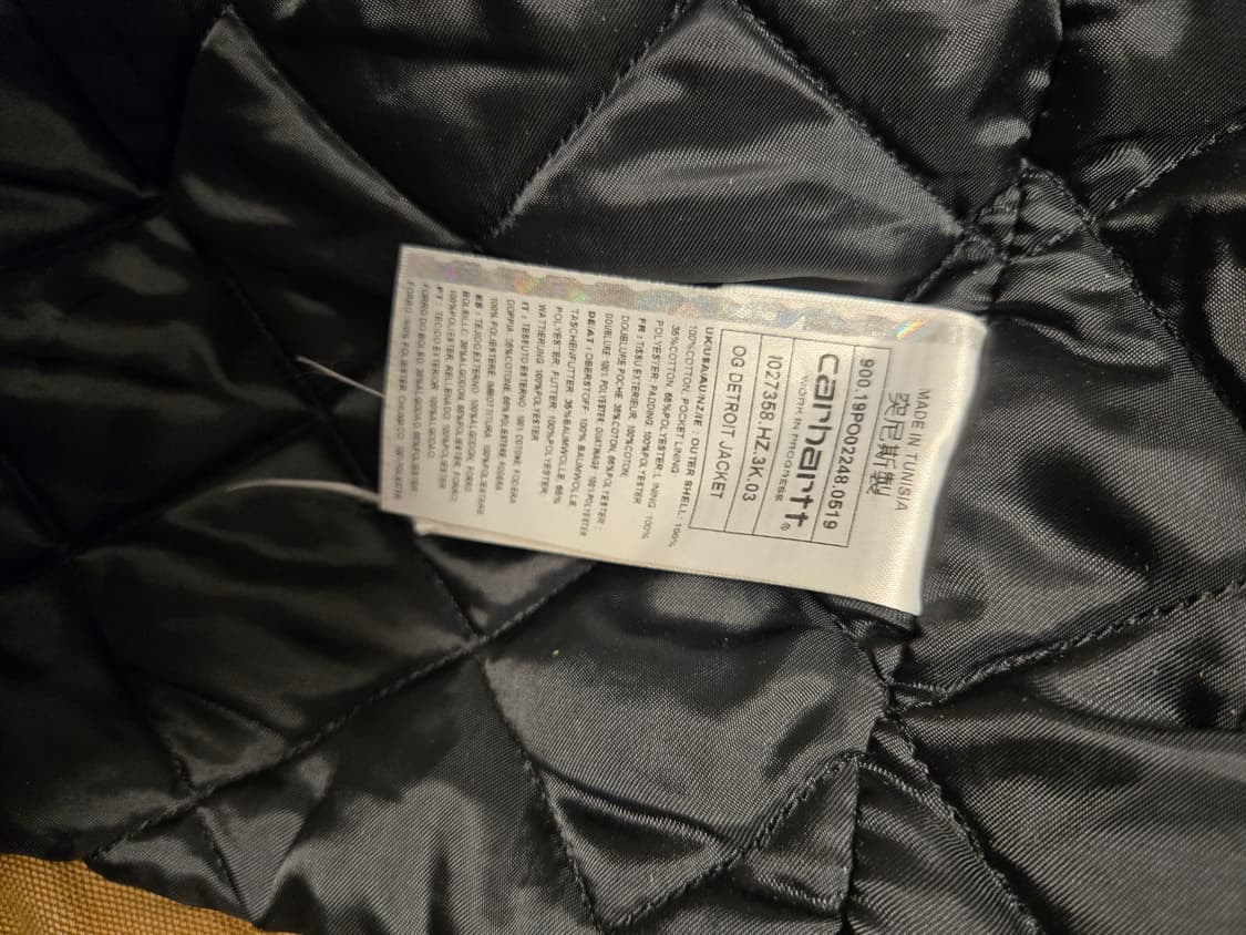 칼하트 WIP OG 디트로이트자켓 해밀턴 브라운 L사이즈 상품이미지4