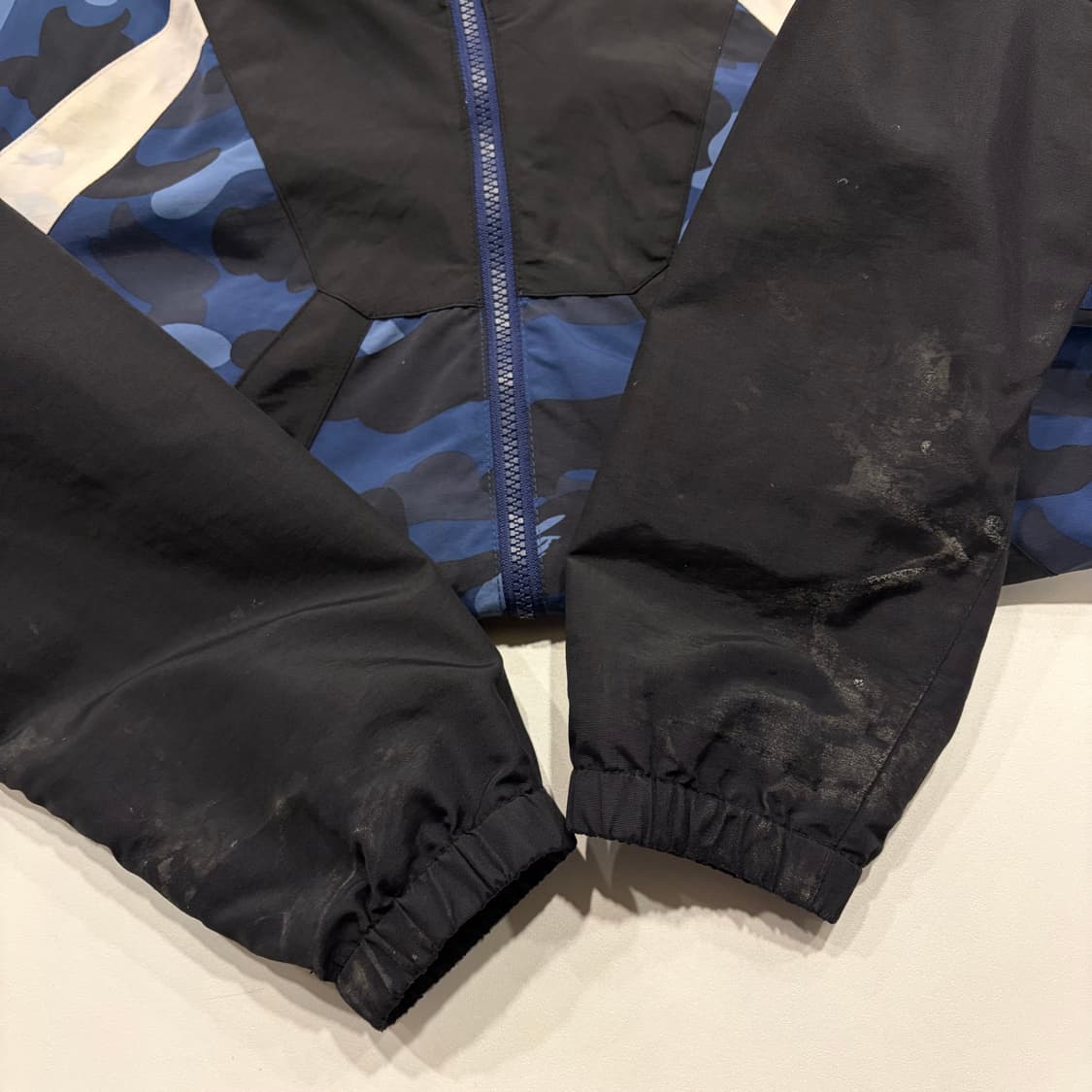 [XL] 베이프 A Bathing Ape 블루 카모 트랙 자켓 B403 상품이미지8