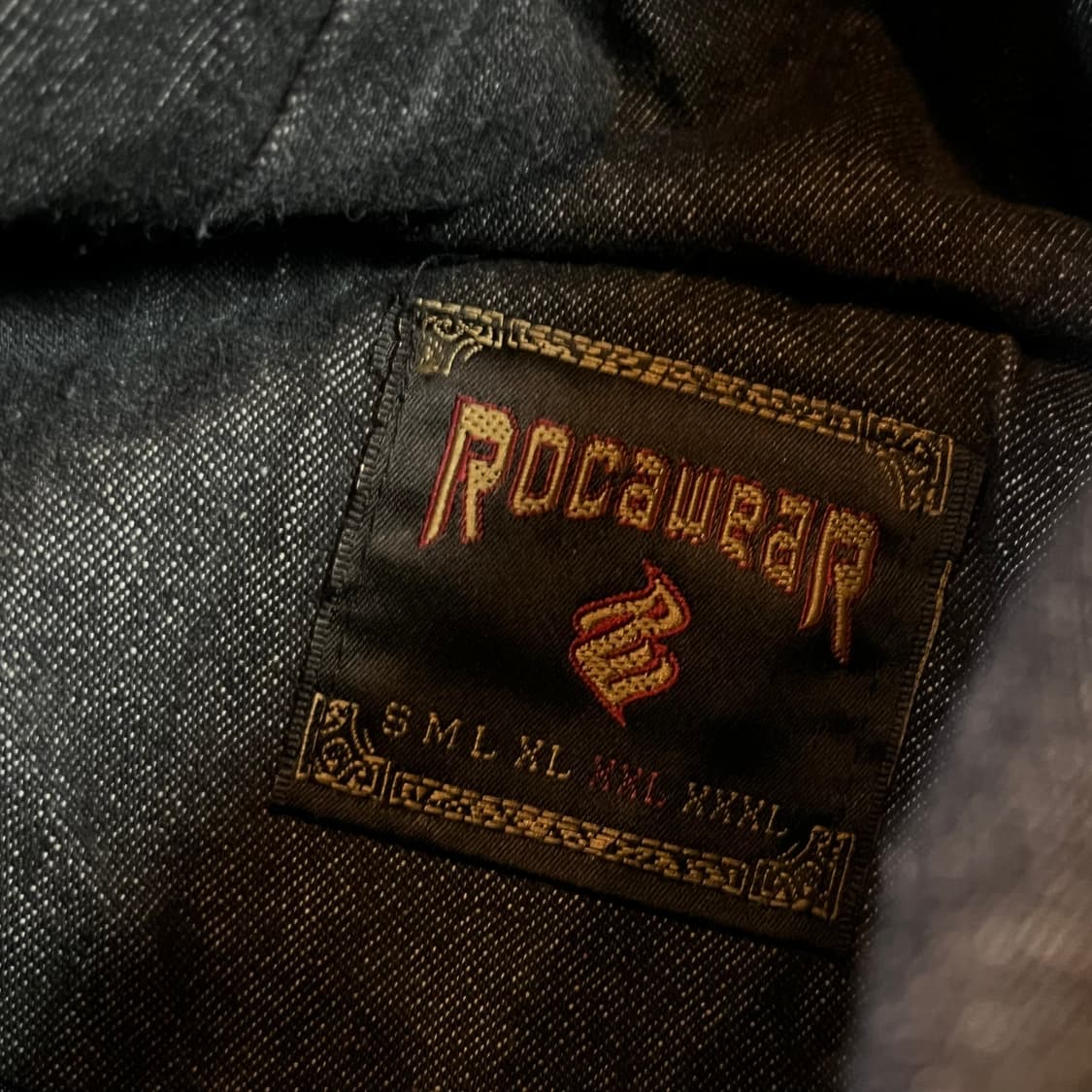 로카웨어 빅로고 데님 후드집업 상품이미지5