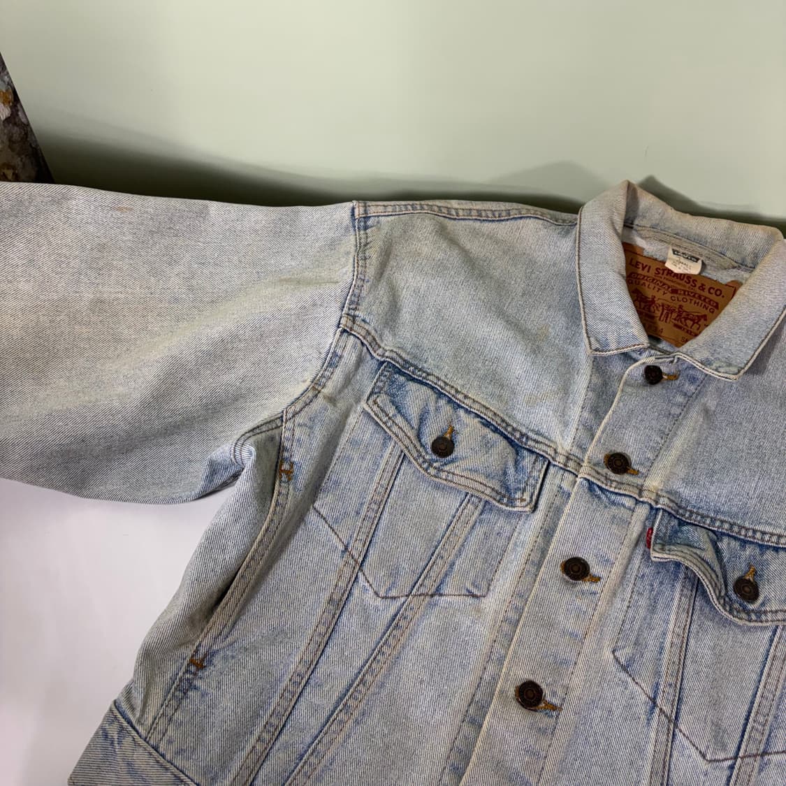 95-100 리바이스 연청 오버핏 데님자켓 상품이미지2