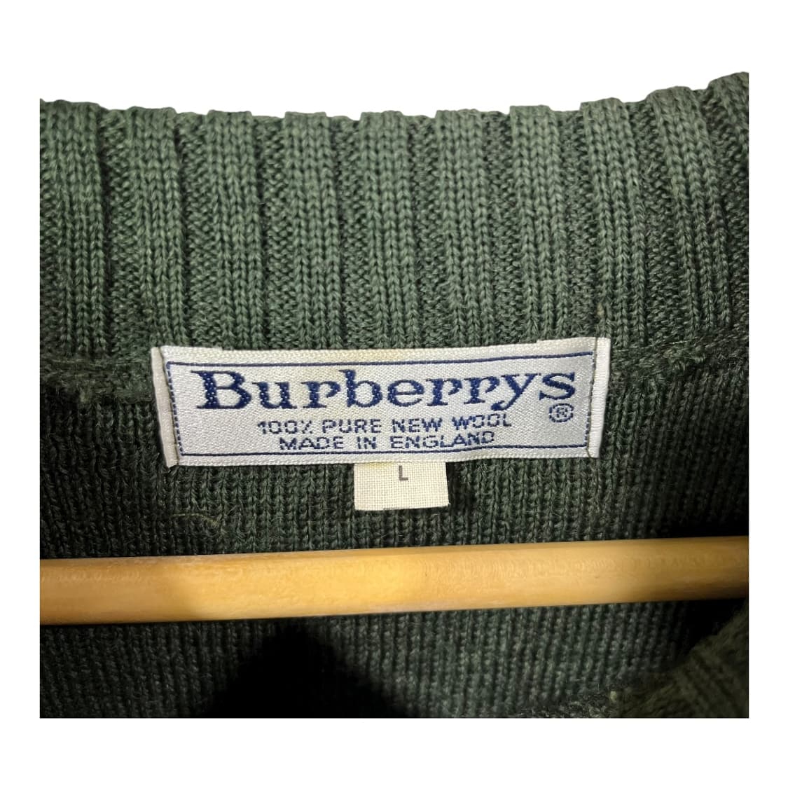[Burberry] 90~00's 버버리 엘보패치 울 니트 상품이미지5