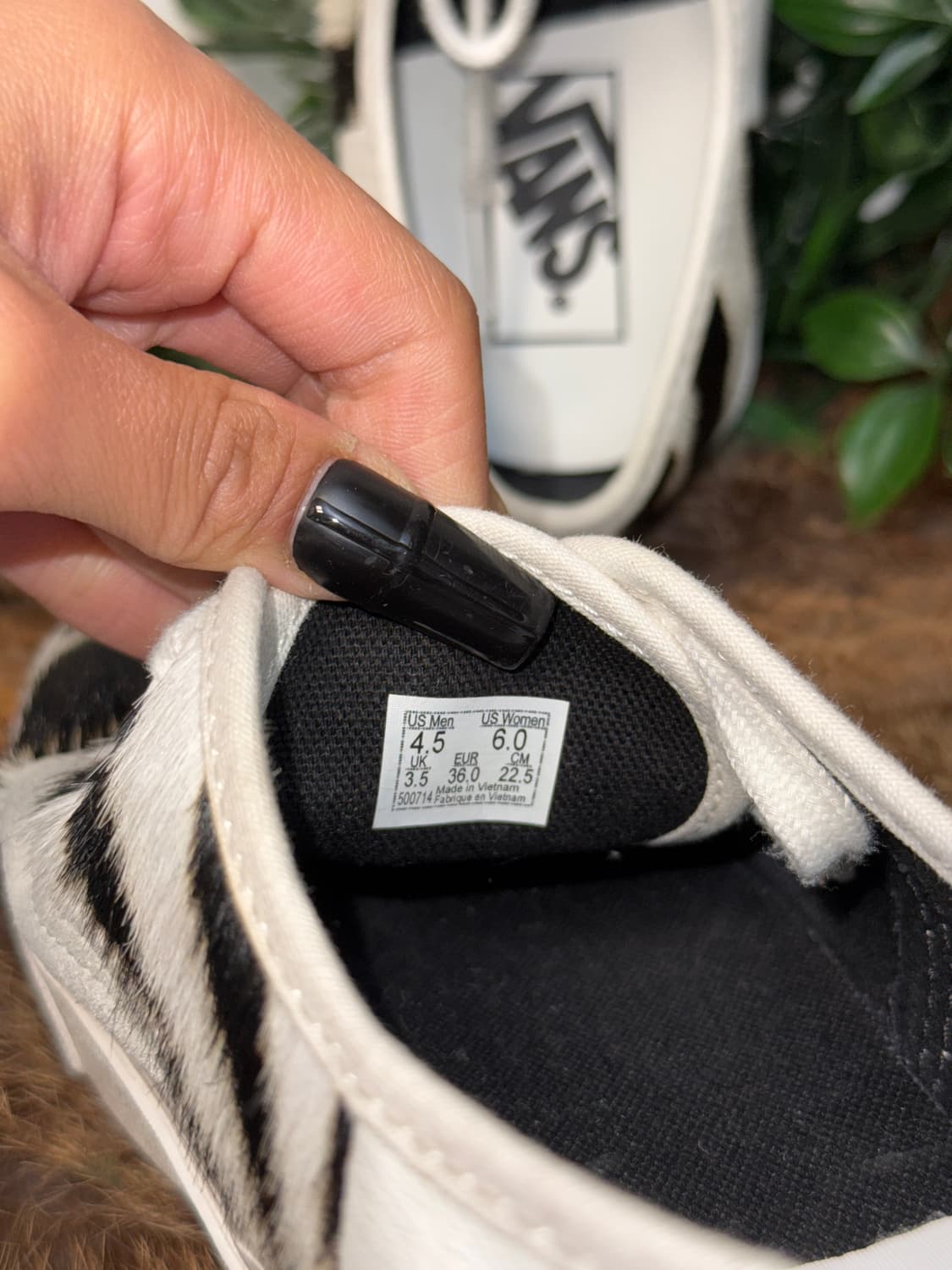 Vans white calf fur sneakers  상품이미지8
