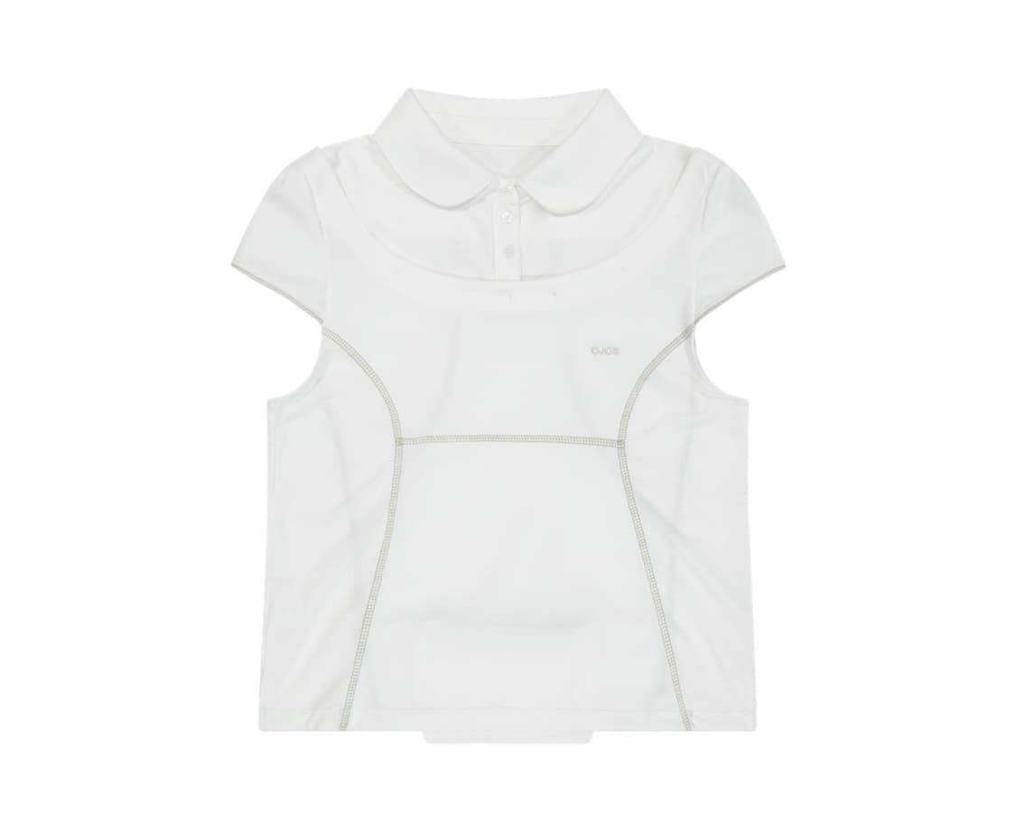 오호스) Detachable Collar T-shirt Off White 상품이미지4