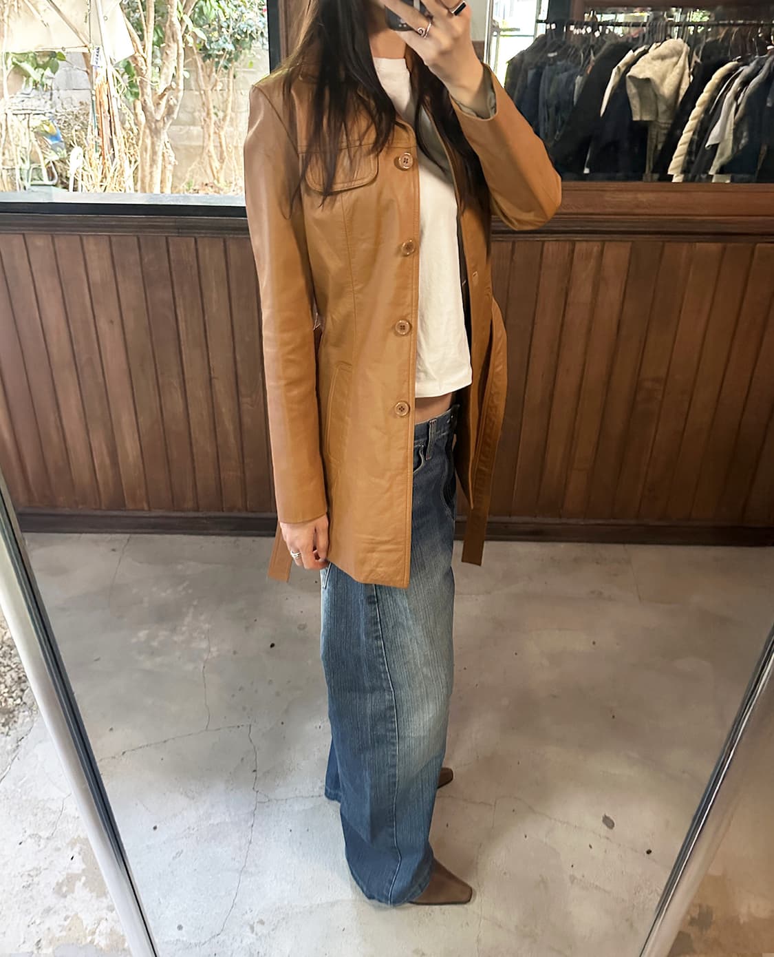 JPV mid lether jacket 상품이미지2