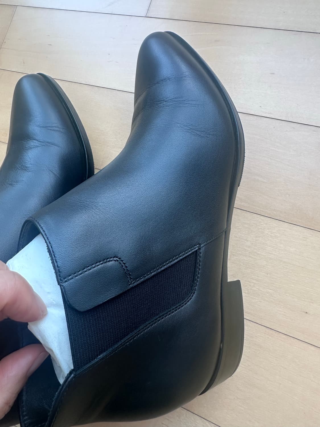 쥬세페 자노티 블랙 가죽 앵클 부츠 35 1/2 (정품, 새상품) 상품이미지6