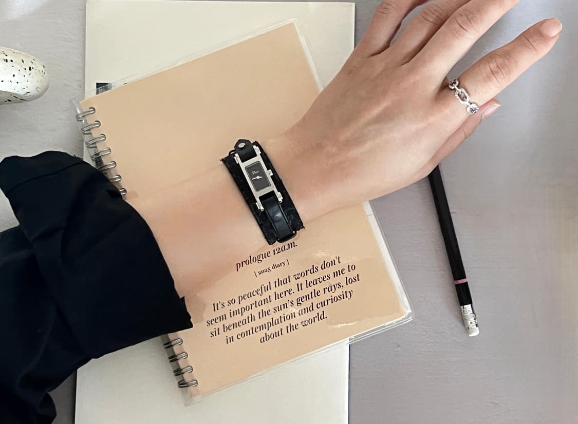 Christian Dior 블랙 다이얼 렉탱글 디올 시계  상품이미지10