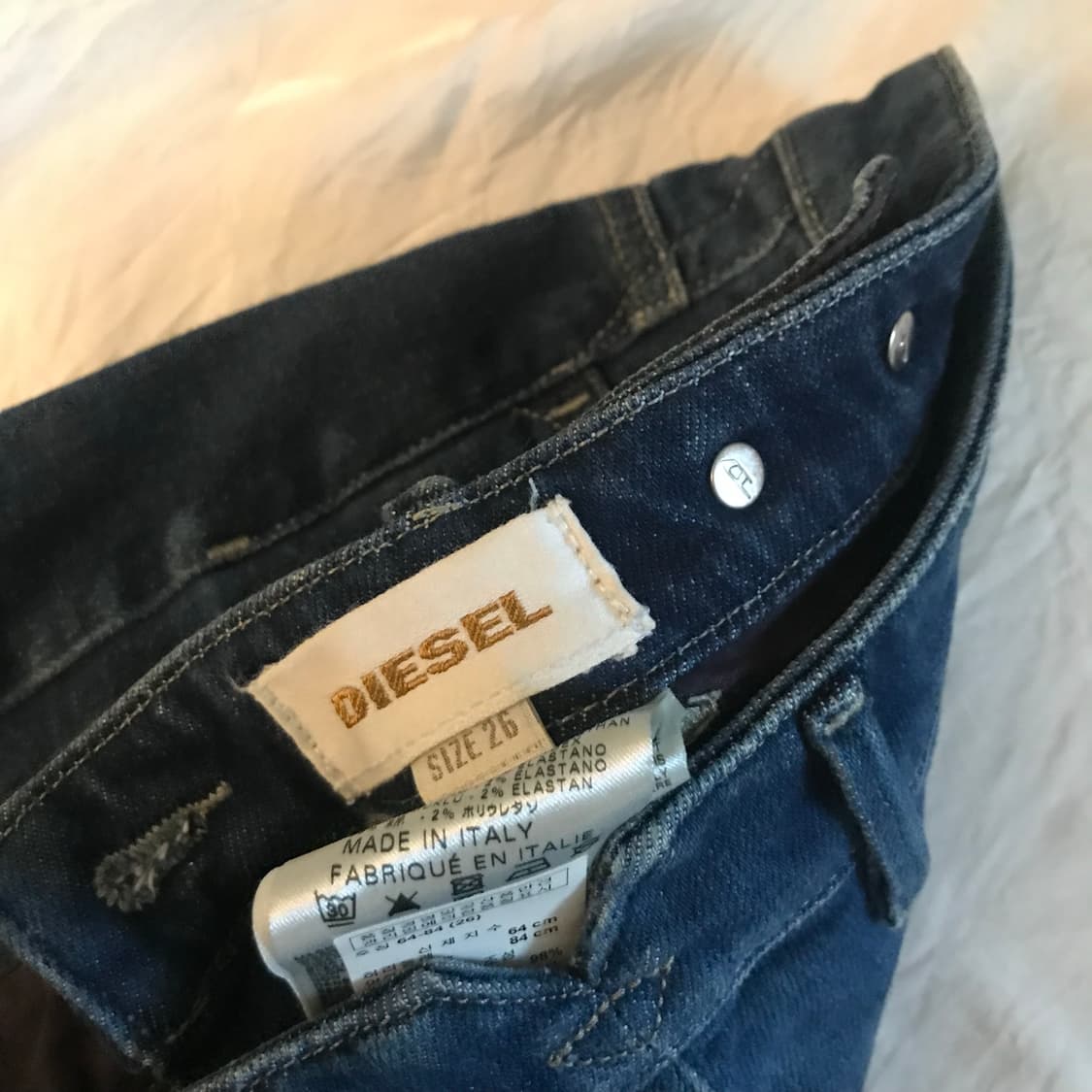 Diesel 디젤 갸루 로우 데님 초미니 스커트 상품이미지4