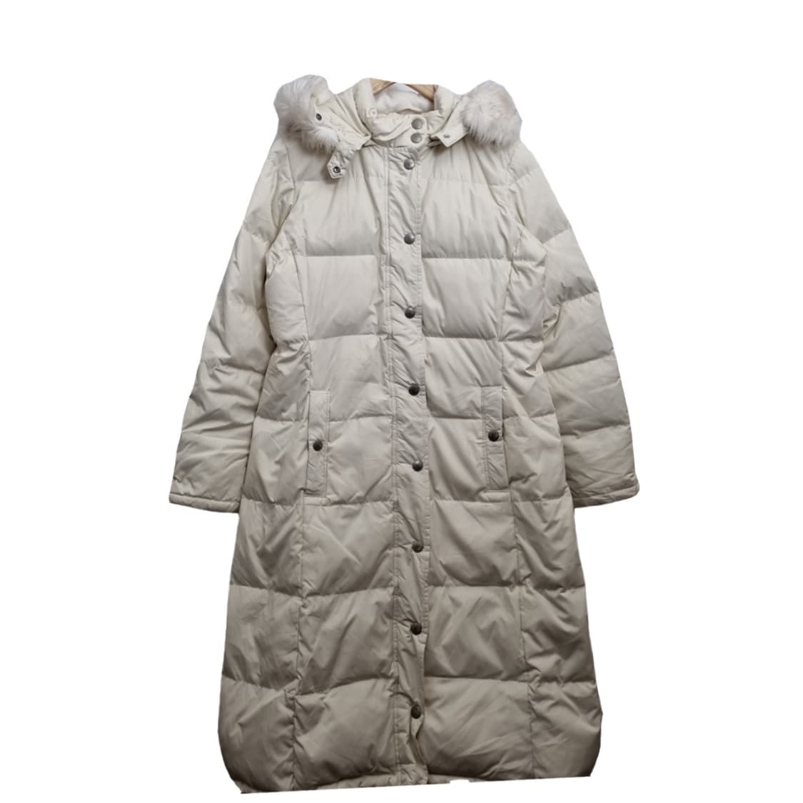 갭 여성 크림 후드 롱패딩  상품이미지1