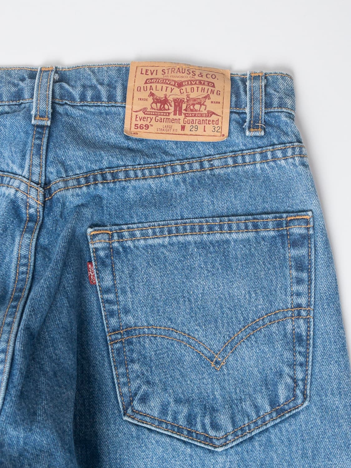 90's 미제 리바이스 569 라지 스트레이트 핏 29x32 상품이미지5