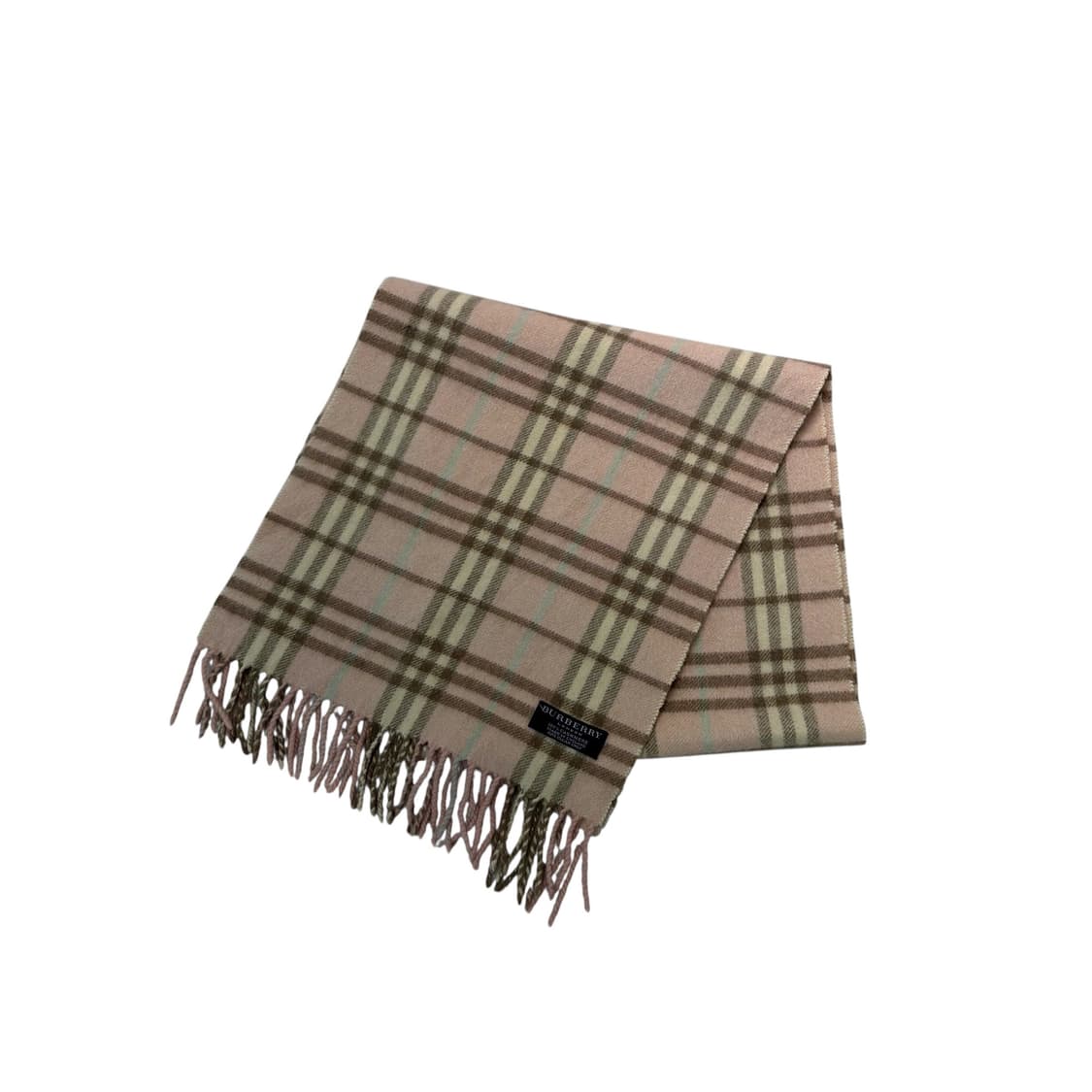 버버리 노바체크 핑크 캐시미어 머플러 상품이미지1