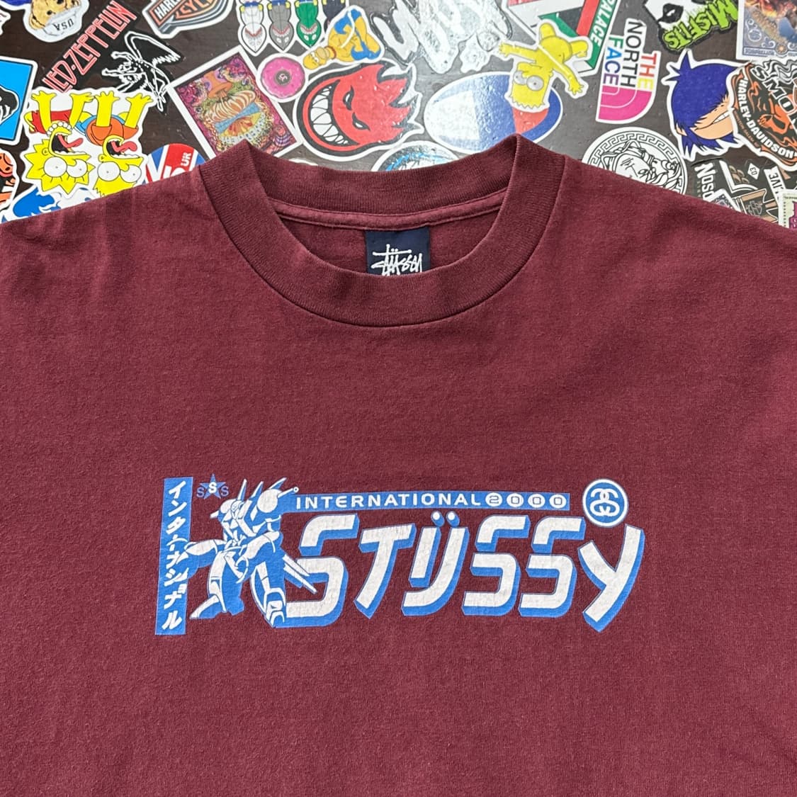Early 00s USA 올드 스투시 싱글스티치 티셔츠 L 상품이미지3