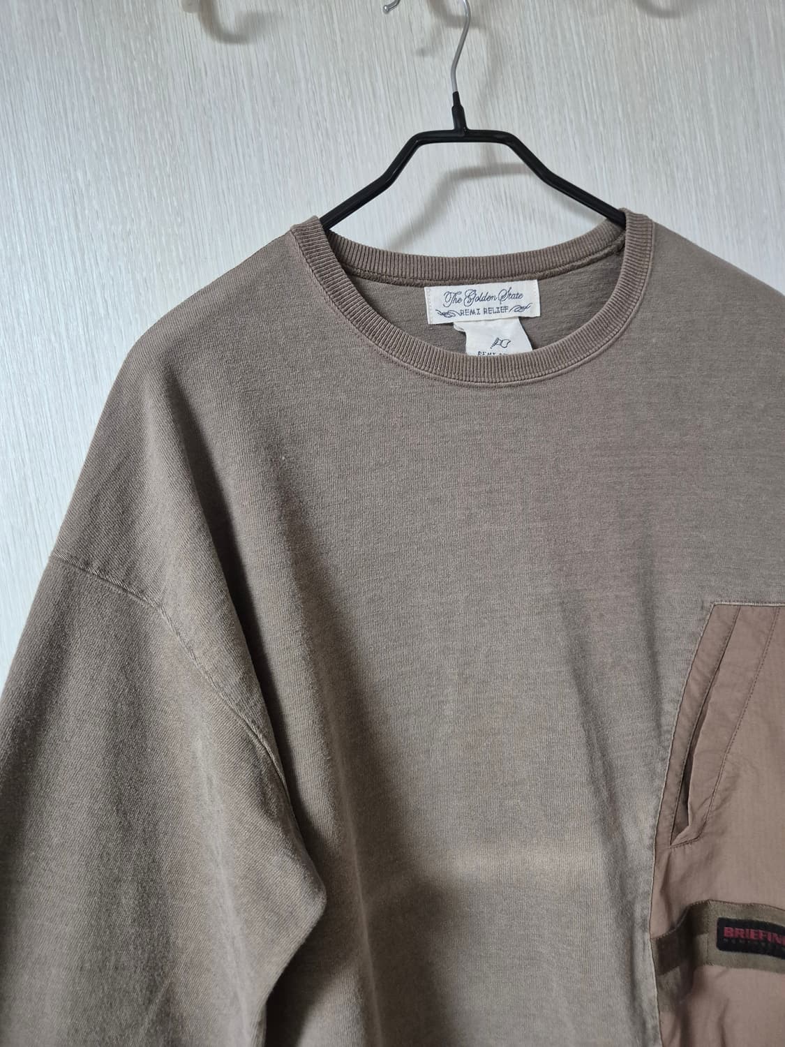 레미릴리프 REMI RELIEF 포켓 맨투맨 티셔츠 긴팔 라지 상품이미지5