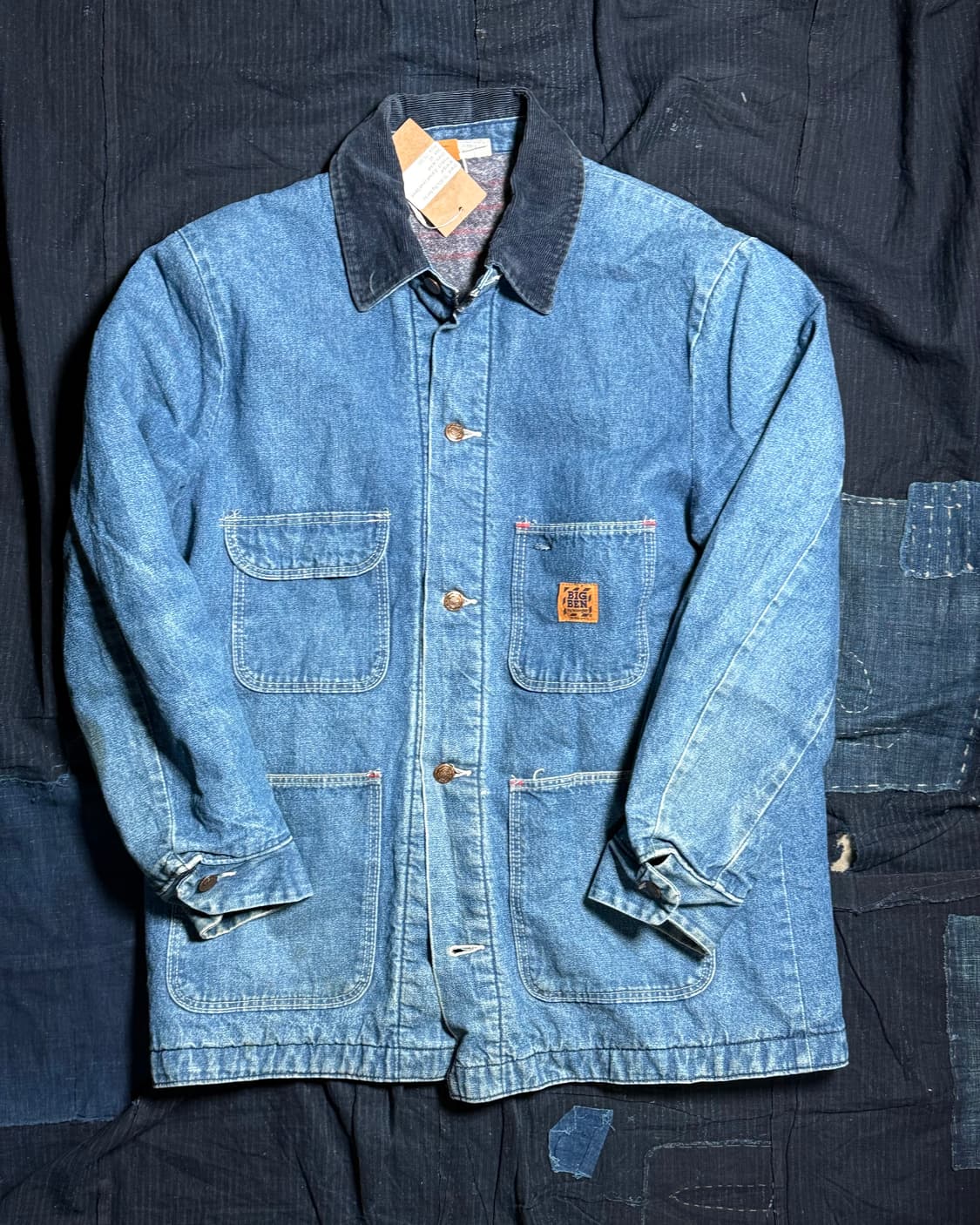 70-80‘s 빅밴 by 랭글러 블랑캣 라인드 데님 초어 자켓 40 상품이미지1