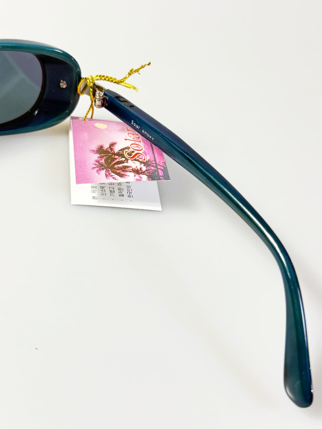 90s SOLAR 블랙 오벌 프레임 빈티지 선글라스 상품이미지7
