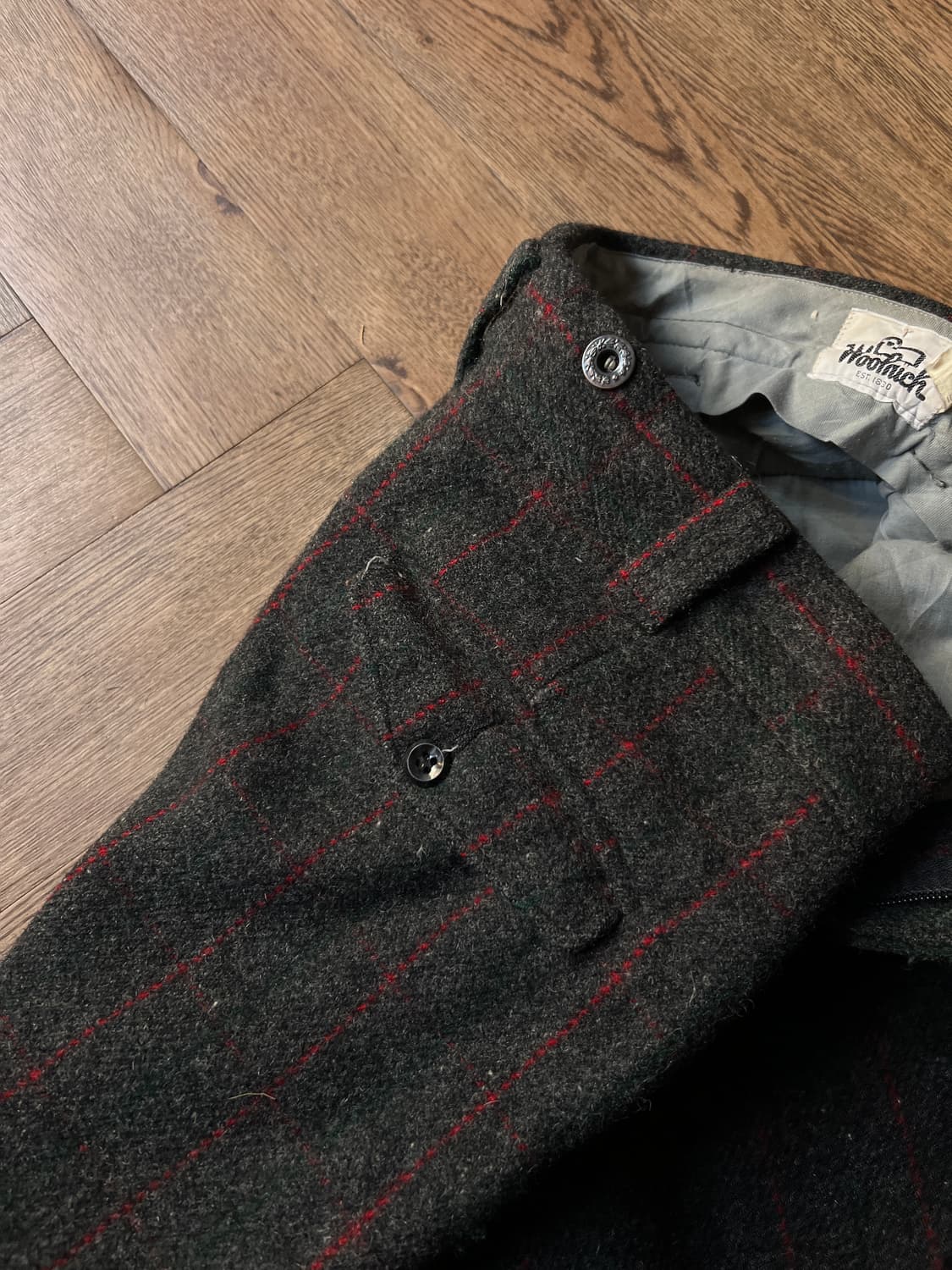 [32]70's 울리치 USA 체크 울 트라우저 팬츠 상품이미지7