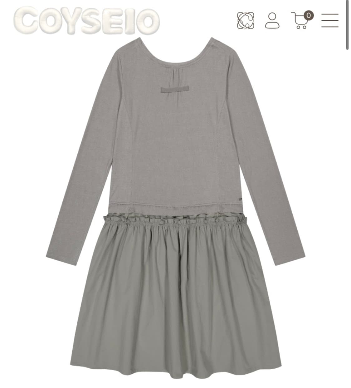 코이세이오 coyseio 투웨이 셔링 원피스 라이트 카키 상품이미지1