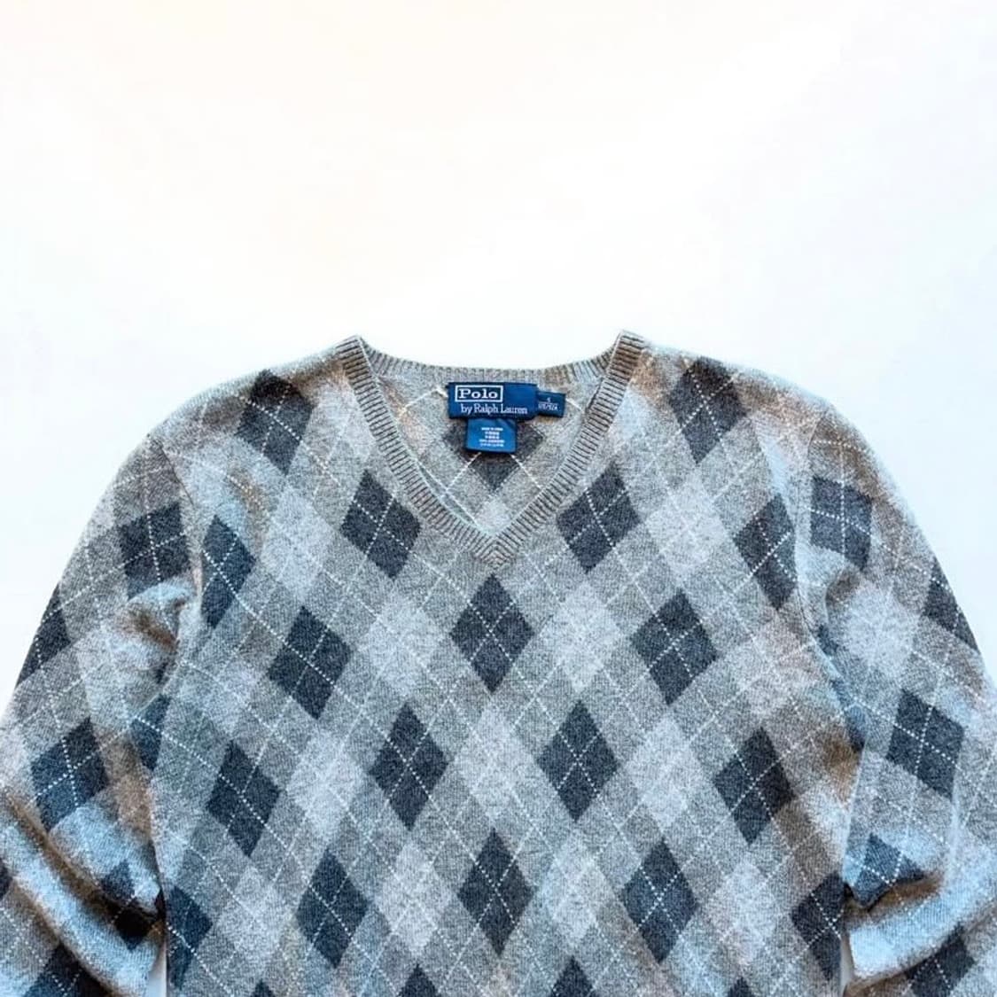 폴로랄프로렌 캐시미어 아가일 스웨터 상품이미지4