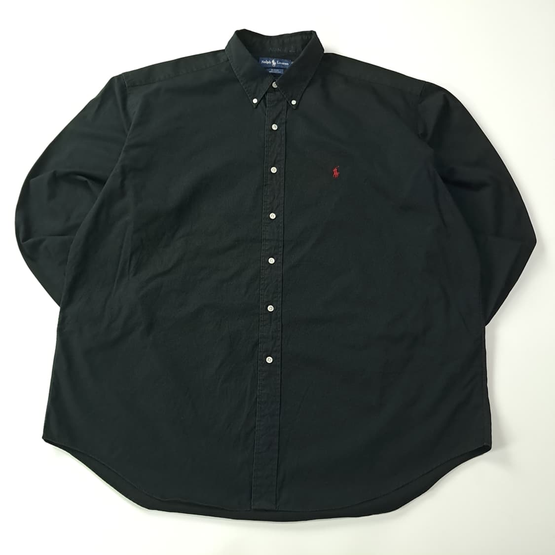 CK391 2XL 폴로 90s 레드포니 블랙 셔츠 남방 상품이미지1