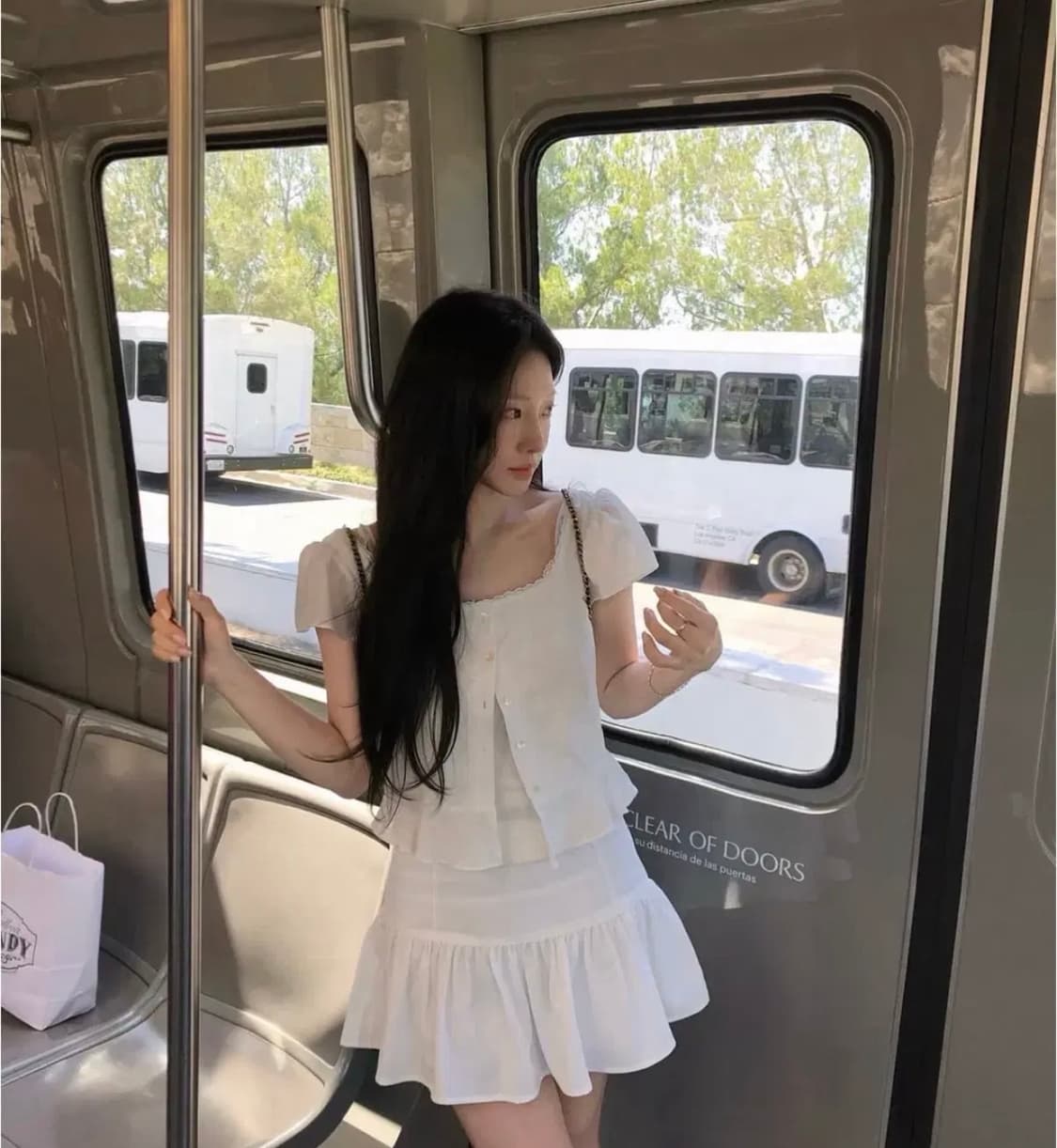 (사진상 세트)leeds  wendy flare blouse,skirt 상품이미지1