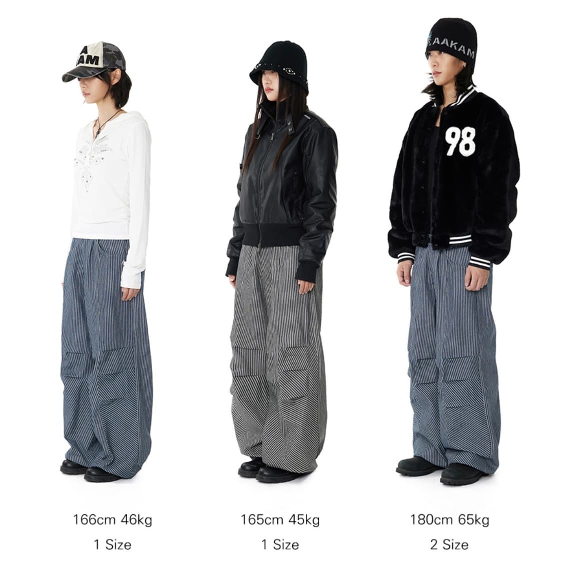 아캄 스트라이프 데님 팬츠 블루 1 상품이미지5