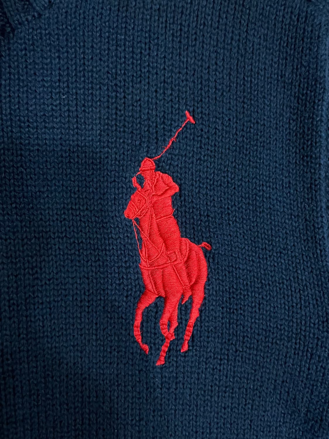 폴로 빅포니 투웨이 코튼 집업 자켓 네이비 상품이미지6