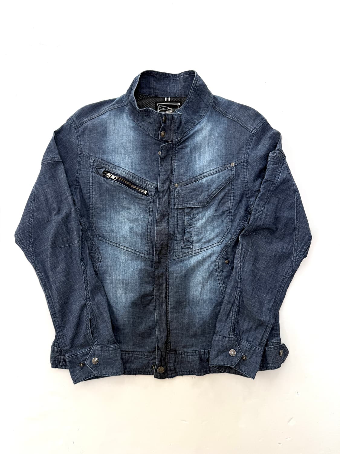 필드코어(FieldCore) 에어로 스트레치 인디고 데님 집업 상품이미지1