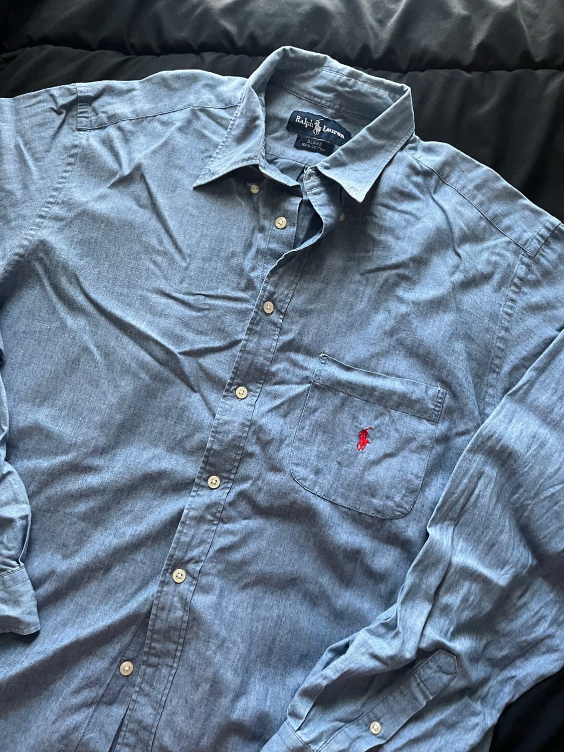 빈티지 폴로 청 셔츠 상품이미지2