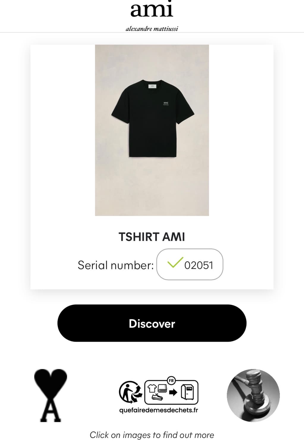 [S] 아미 알렉산드로 마티우시 스몰 로고 반팔 티셔츠 그레이 B315 상품이미지9