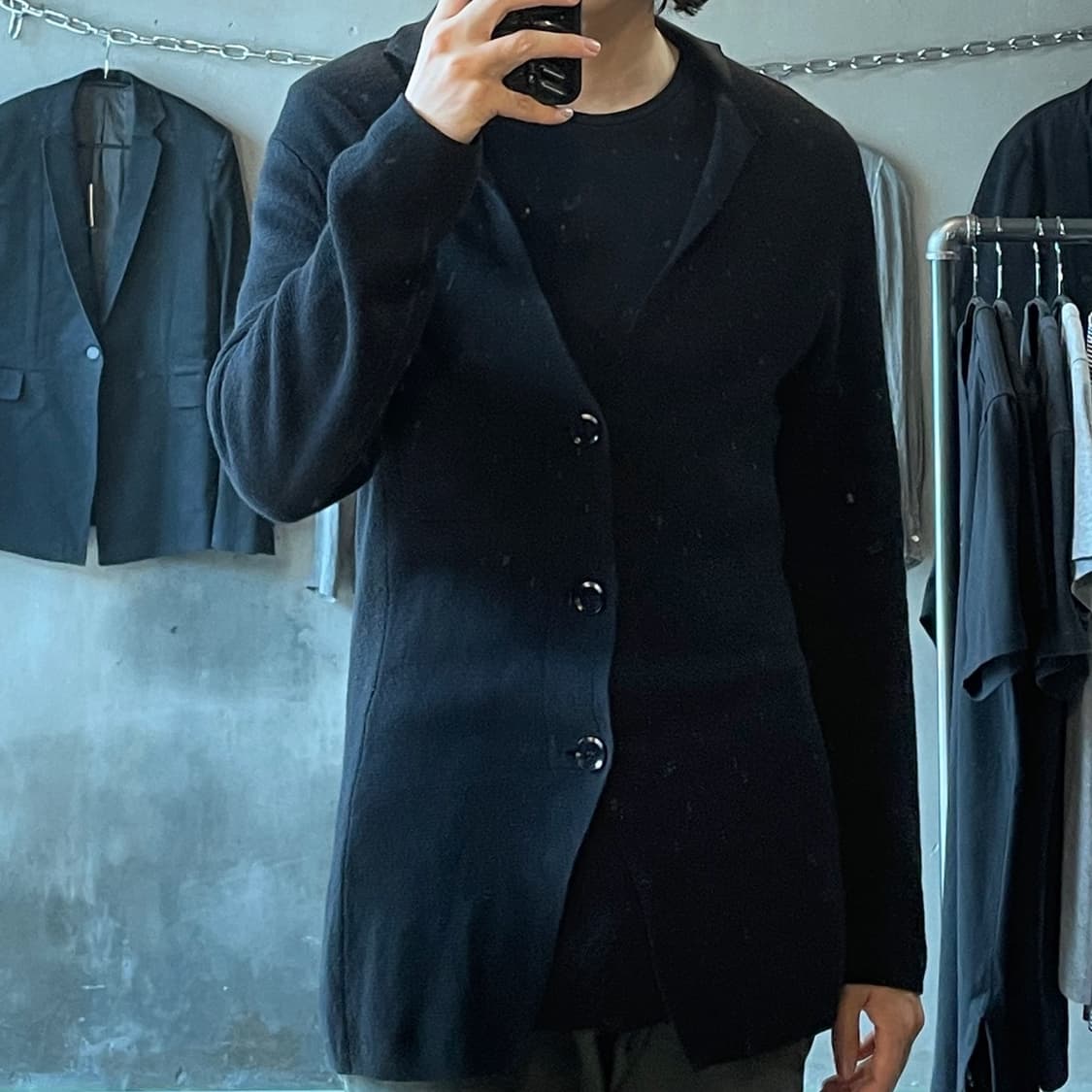 요지 야마모토 뿌르 옴므 가디건 상품이미지2