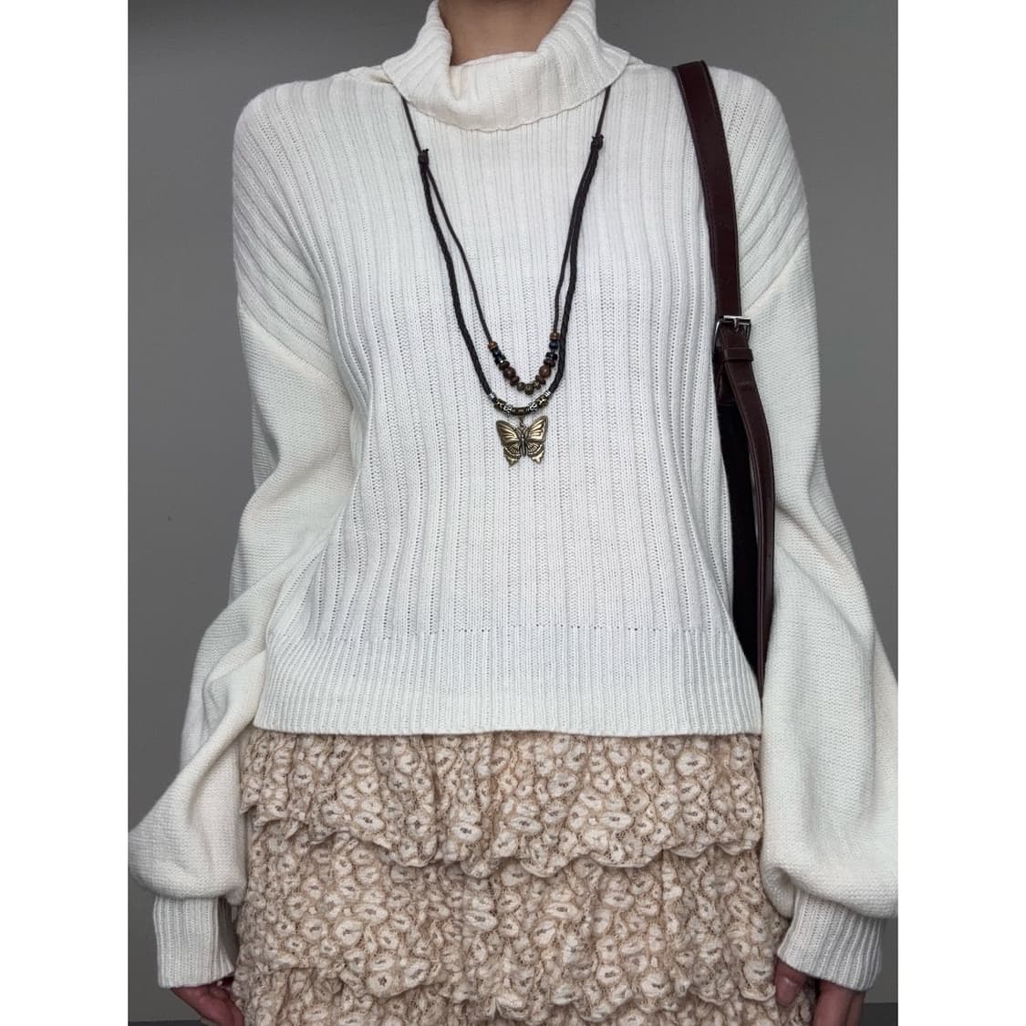 빈티지 아이보리 니트 상품이미지1