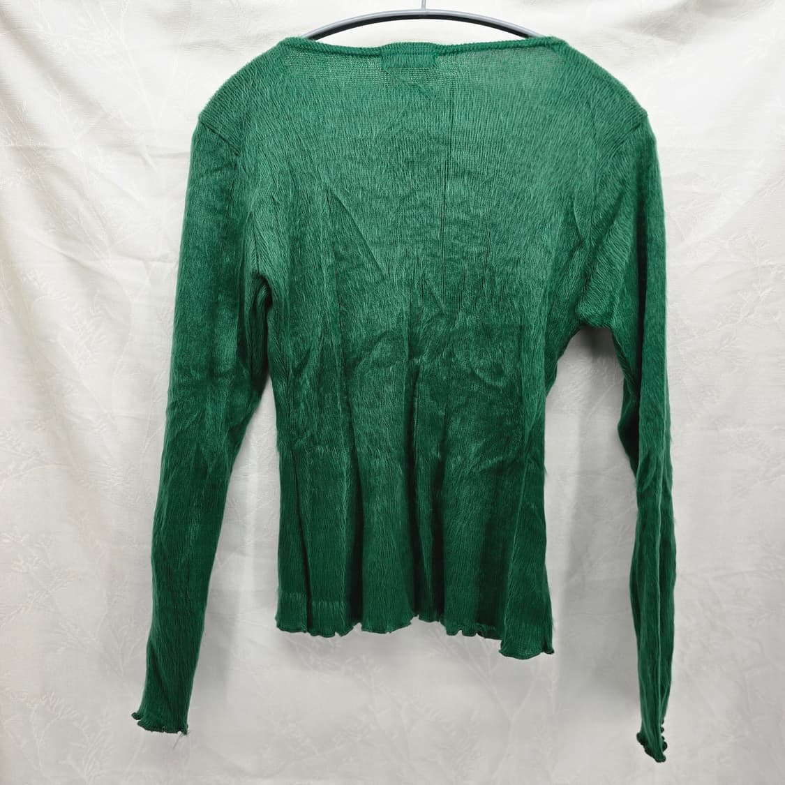 fox 그린 퍼 장식 긴팔 니트 Y2K 일본빈티지 상품이미지5