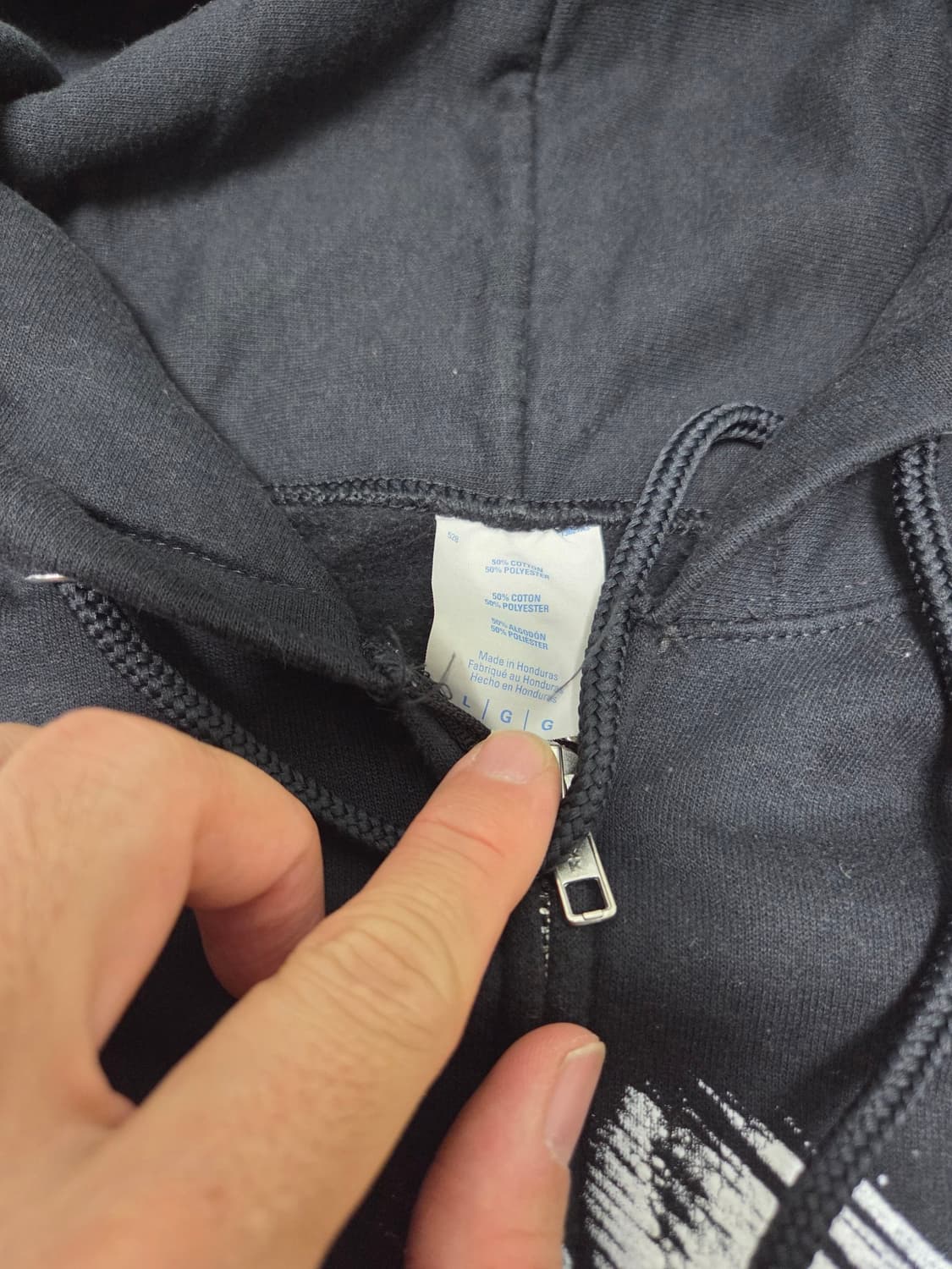 체인소맨 2부 공식 일러스트 블랙 후드 집업 상품이미지4