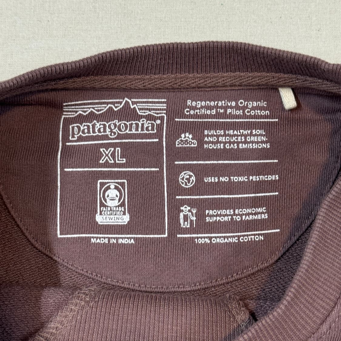 XL) 파타고니아 인디핑크 맨투맨 티셔츠 상품이미지6