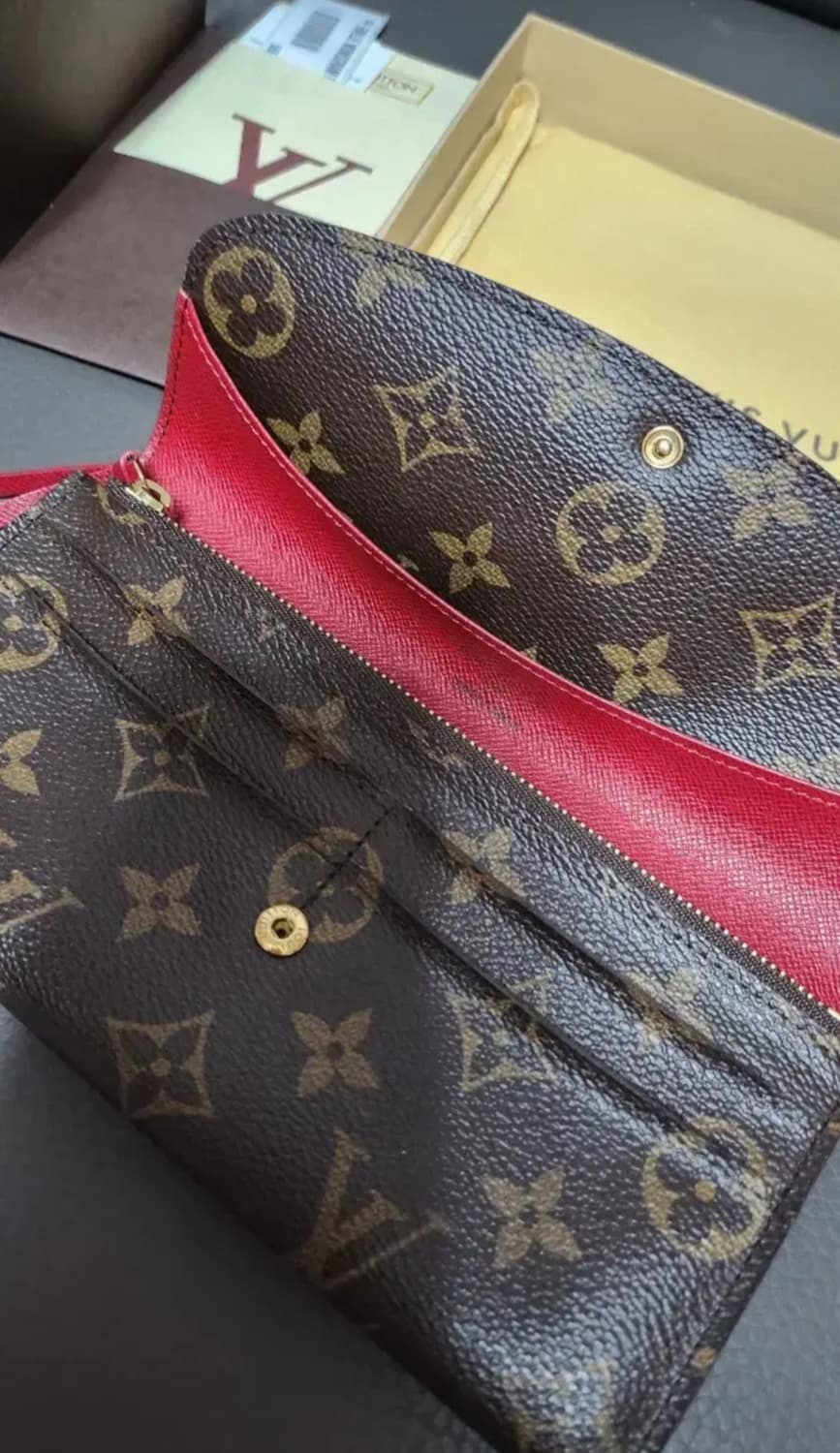 M60136 루이비통 모노그램 에밀리월렛 에밀리월릿 레드 장지갑 상품이미지3