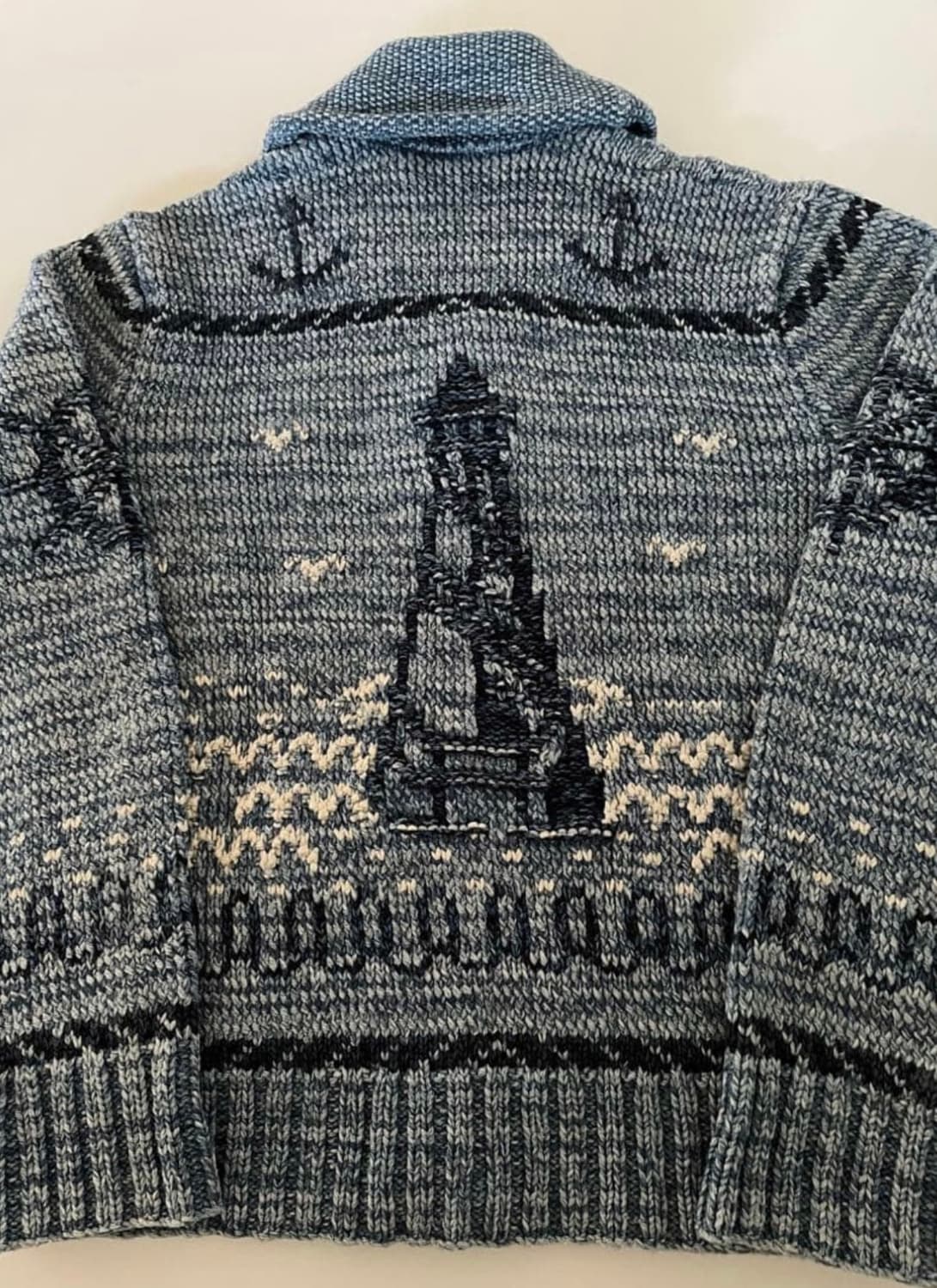 RRL 더블알엘 앵커 숄카라 핸드니트 가디건 상품이미지4