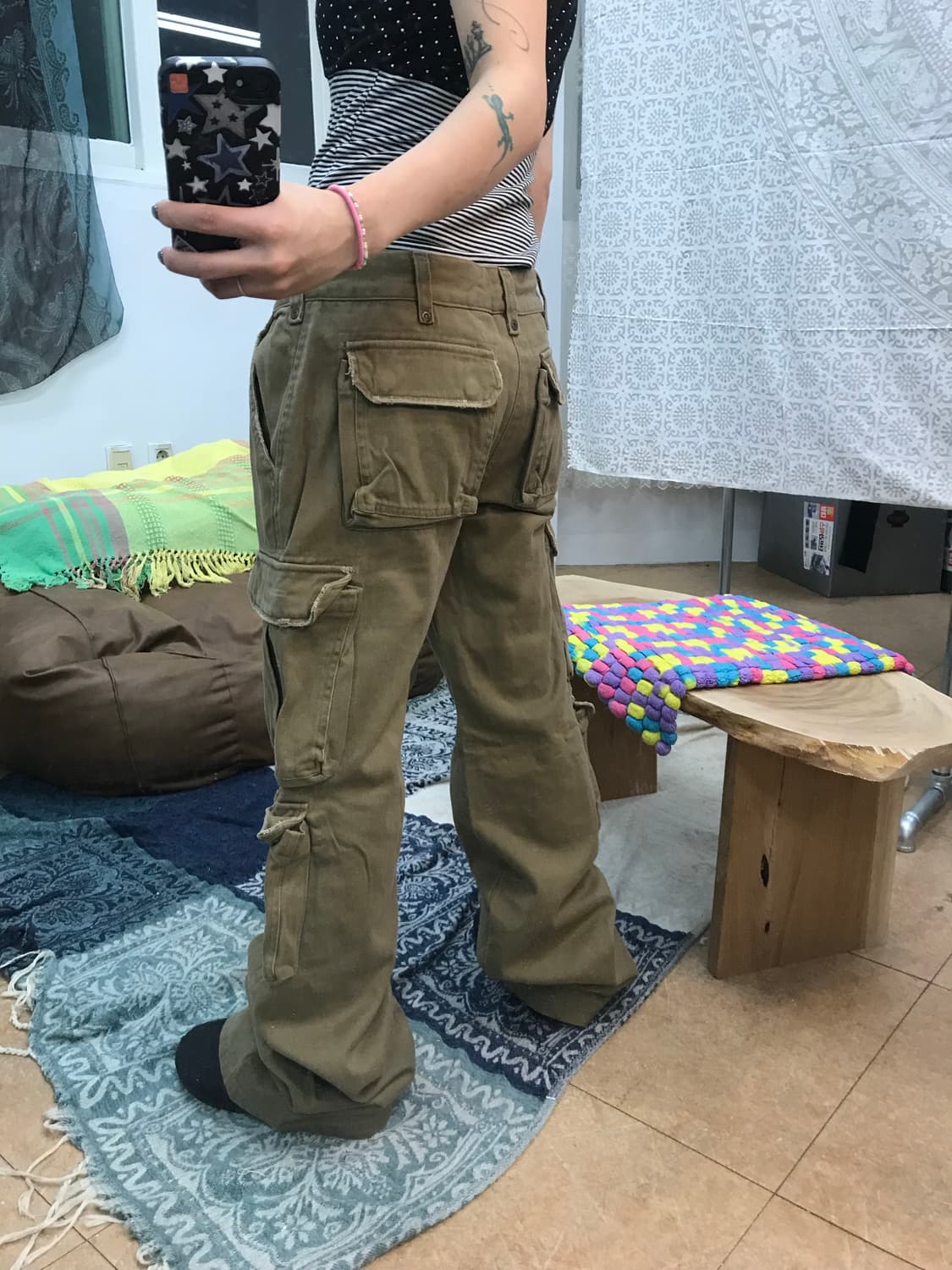 오츠 베이지 카고팬츠  상품이미지2