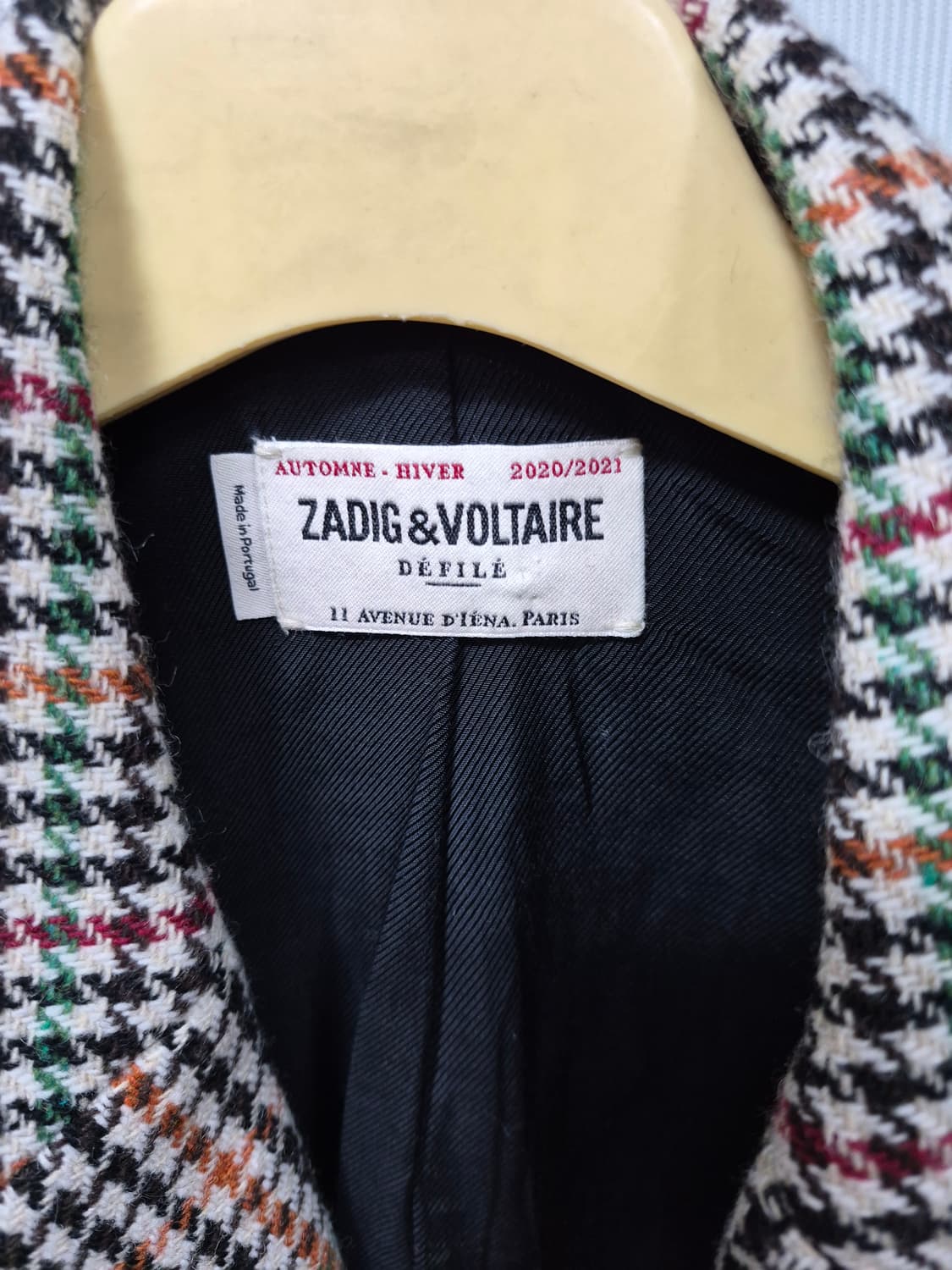 쟈딕앤볼테르 체크 블레이저 코트 남성36  95 상품이미지3