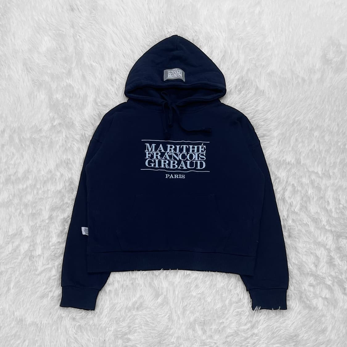 마리떼프랑소와저버 스펠 로고 후드티 네이비 상품이미지2