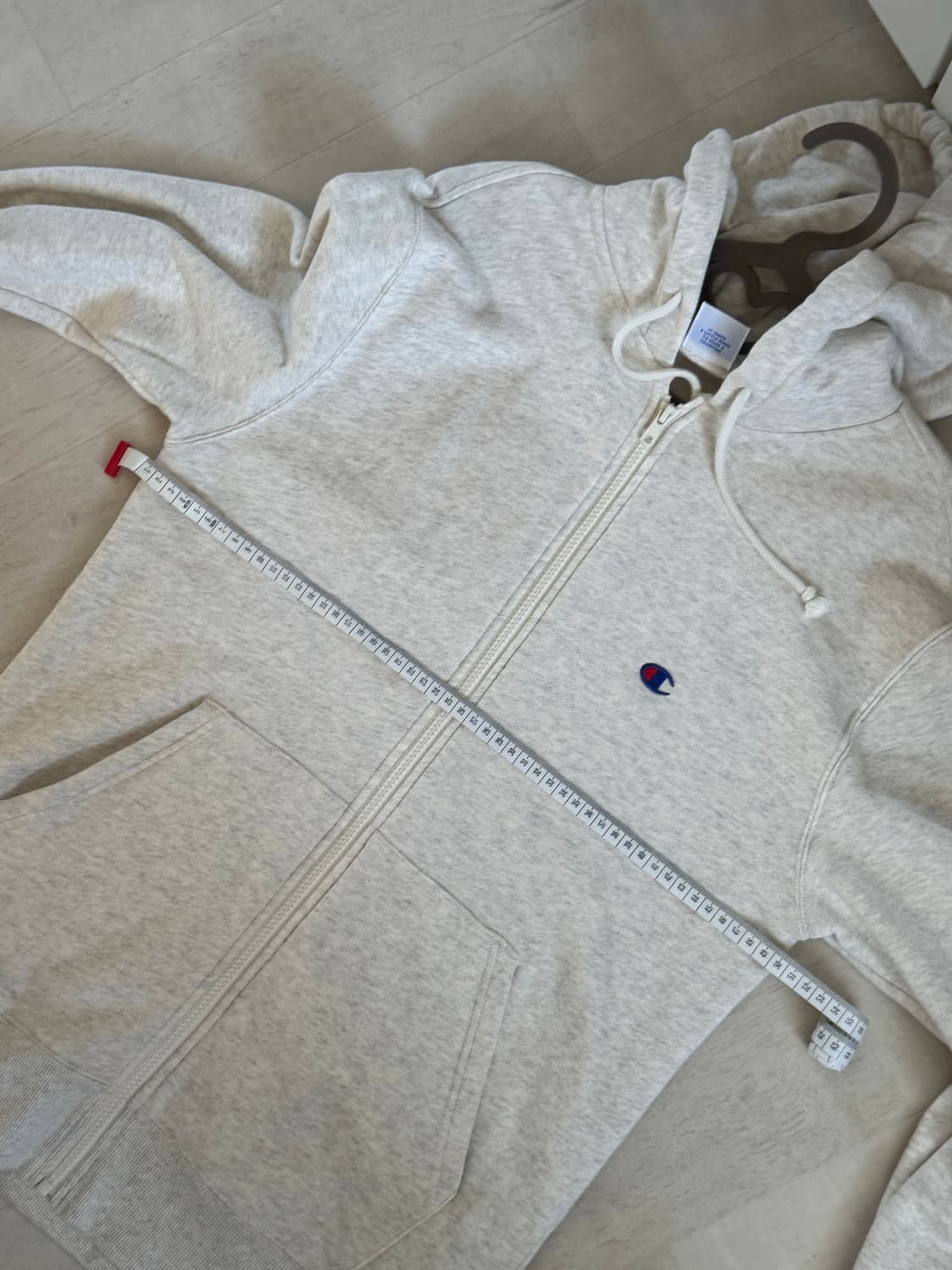 챔피온 c로고 후드집업 오트밀 상품이미지5