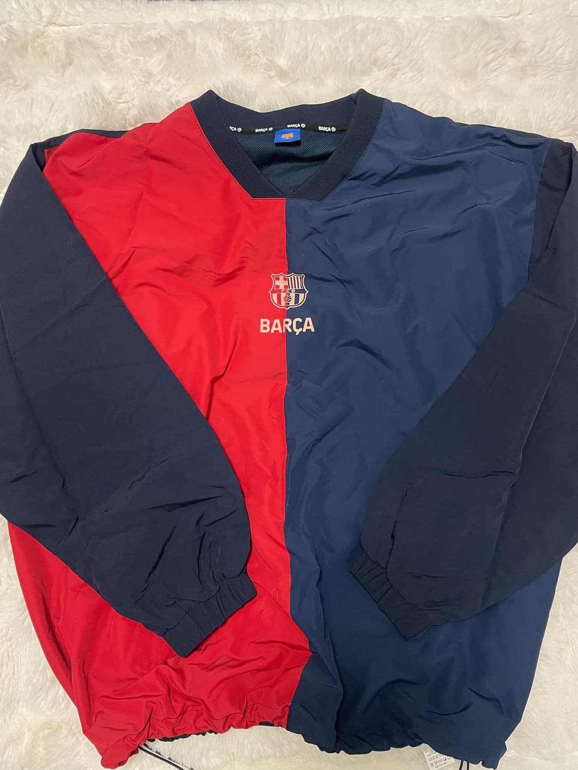 FC 바르셀로나 클래식 라인 우븐 맨투맨 상품이미지1