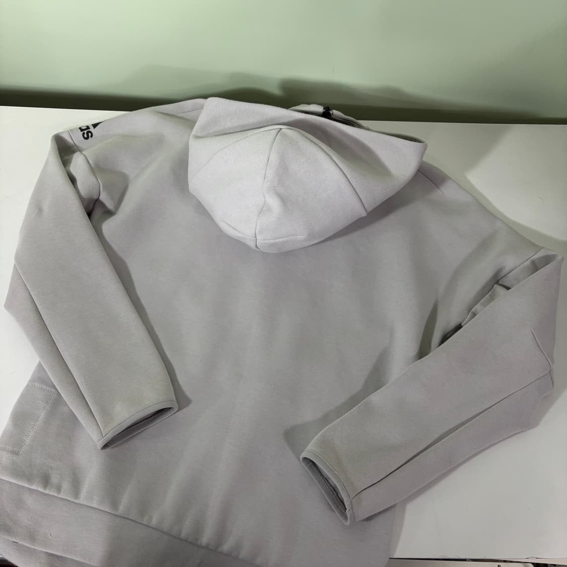 100 아디다스 연그레이 투웨이 트레이닝 후드집업 상품이미지3