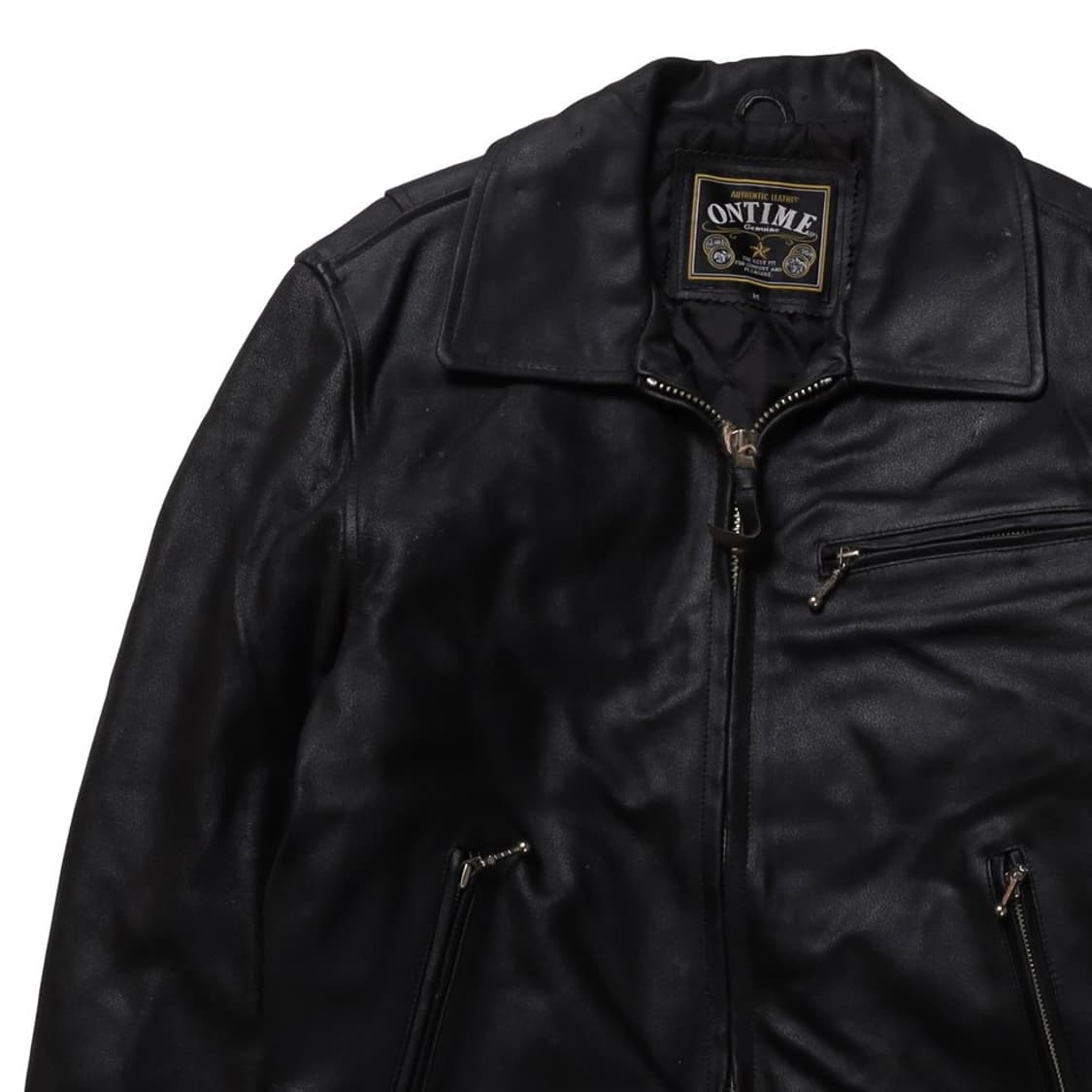 ONTIME Leather Rider Jacket 

 상품이미지3