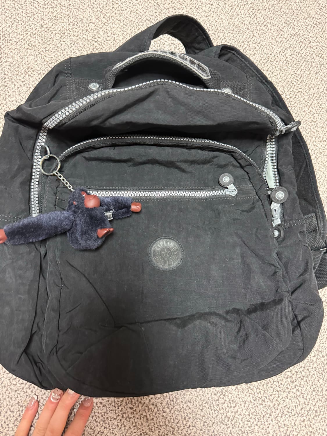 키플링 블랙 백팩 상품이미지1