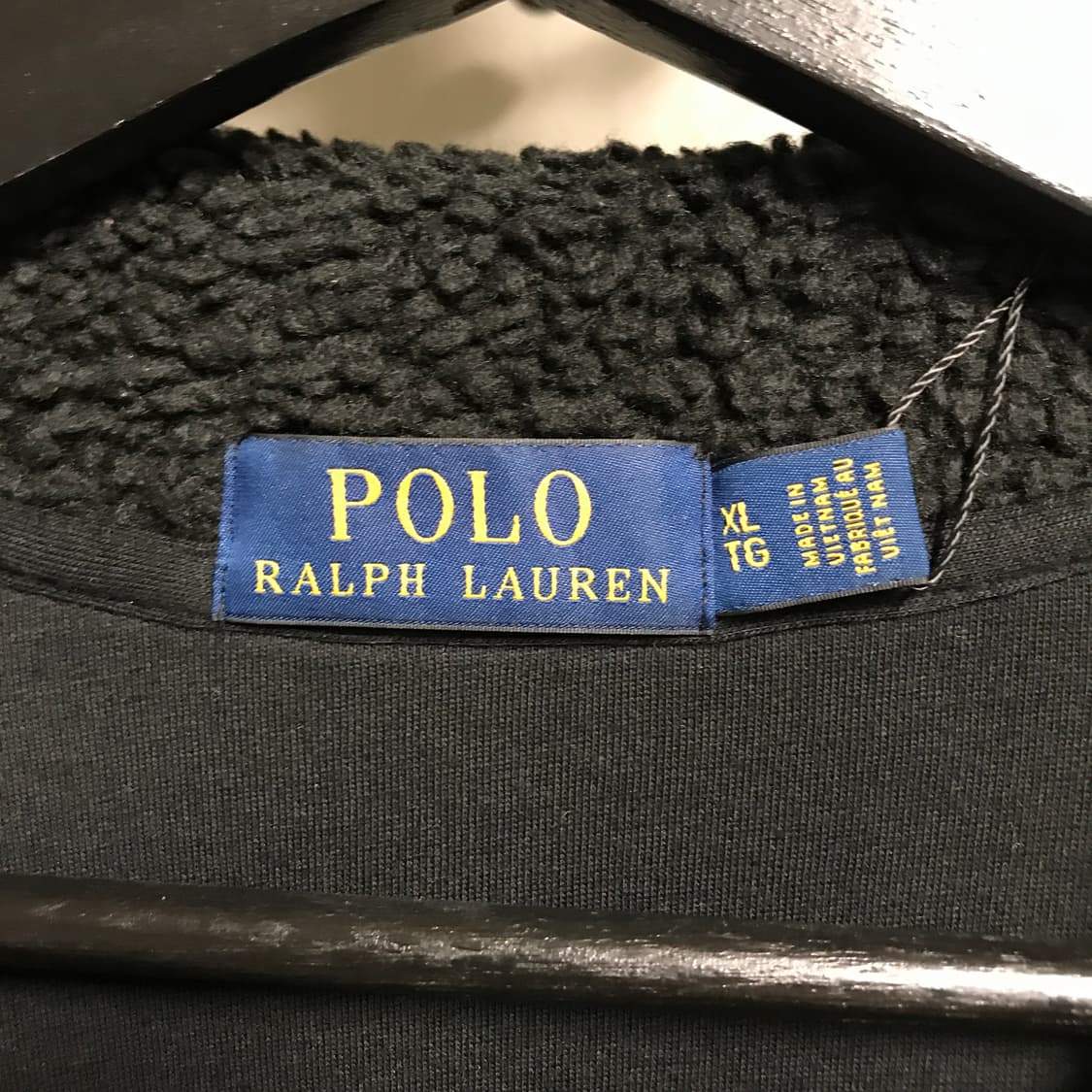 폴로 랄프로렌 플리스 자켓 블랙 XL 상품이미지5