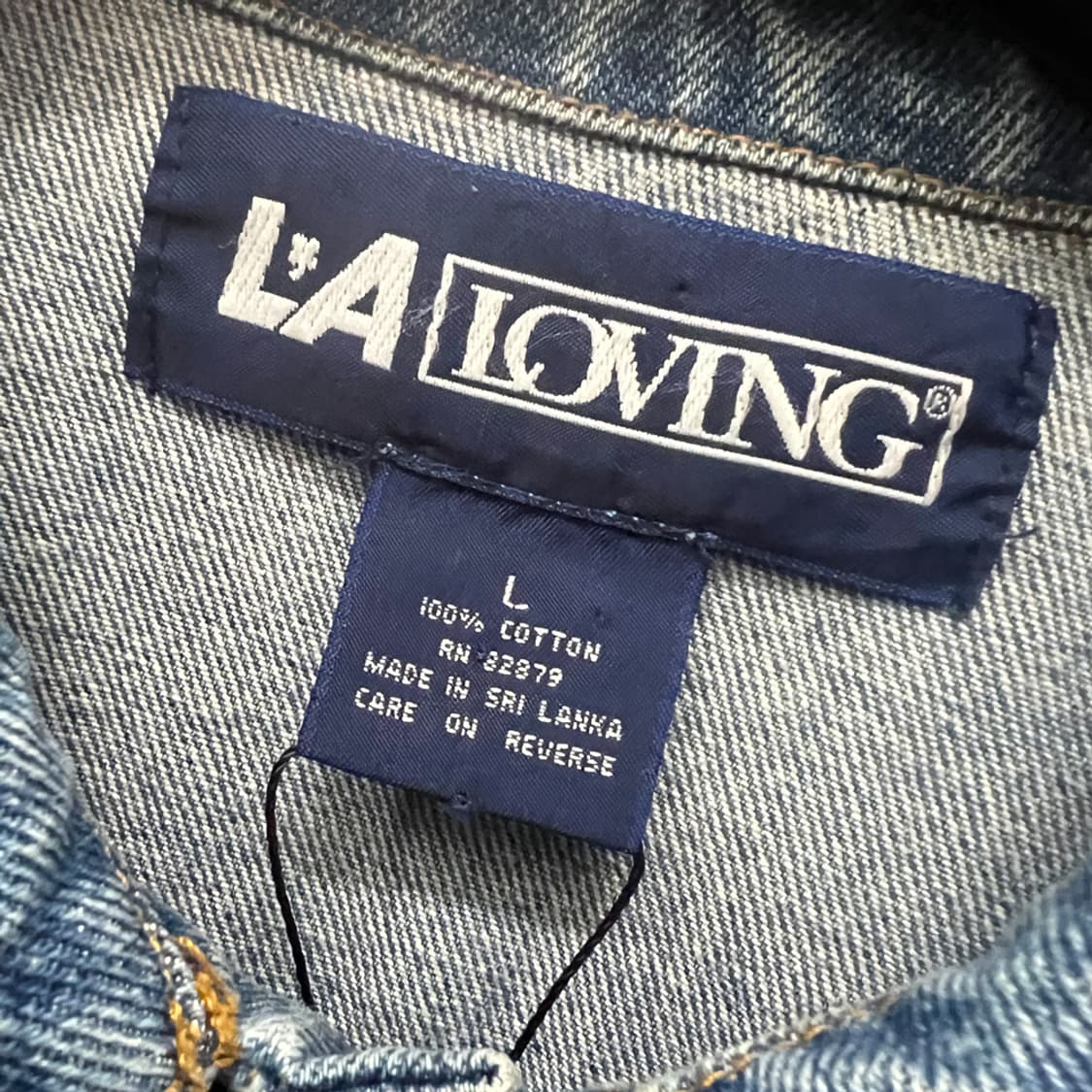 USA LA Loving 아트윅 몰 오브 아메리카 데님 트러커 자켓 L 상품이미지5