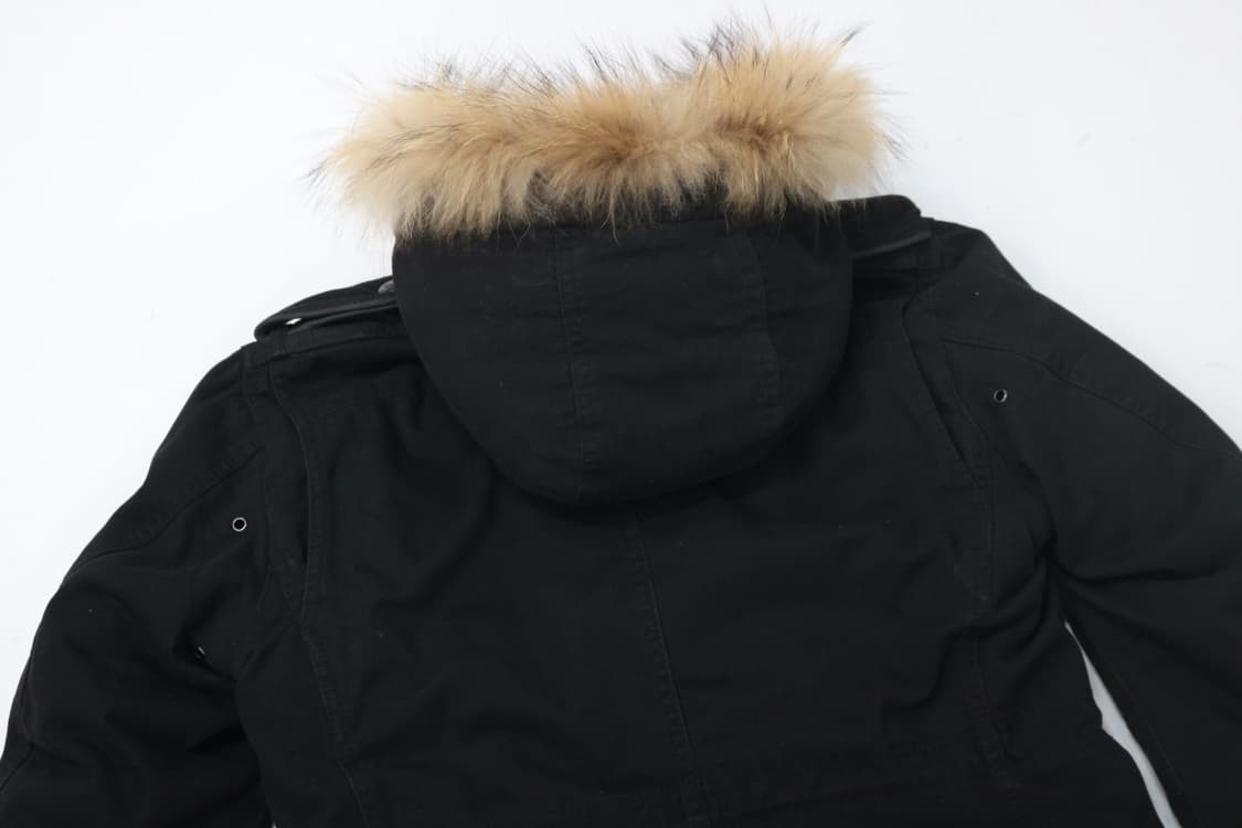 니콜 클럽 포 맨 빈티지 퍼 후드 보아 안감 밀리터리 자켓 46 상품이미지7
