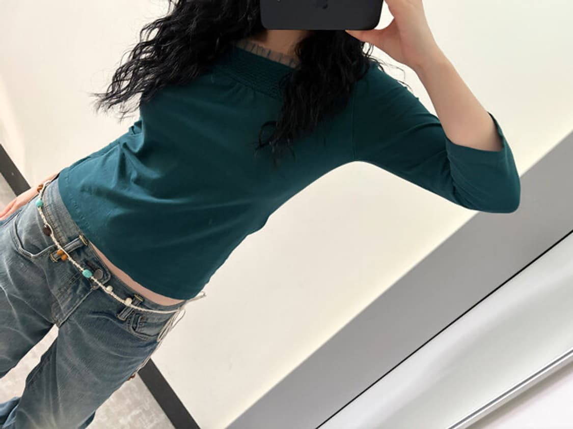 square neck smock top 상품이미지4