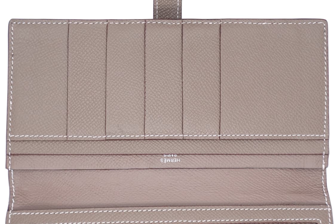 에르메스 베안 소플렛 에토프 그레이 컬러 앱송 은장 장지갑 T각인 상품이미지4