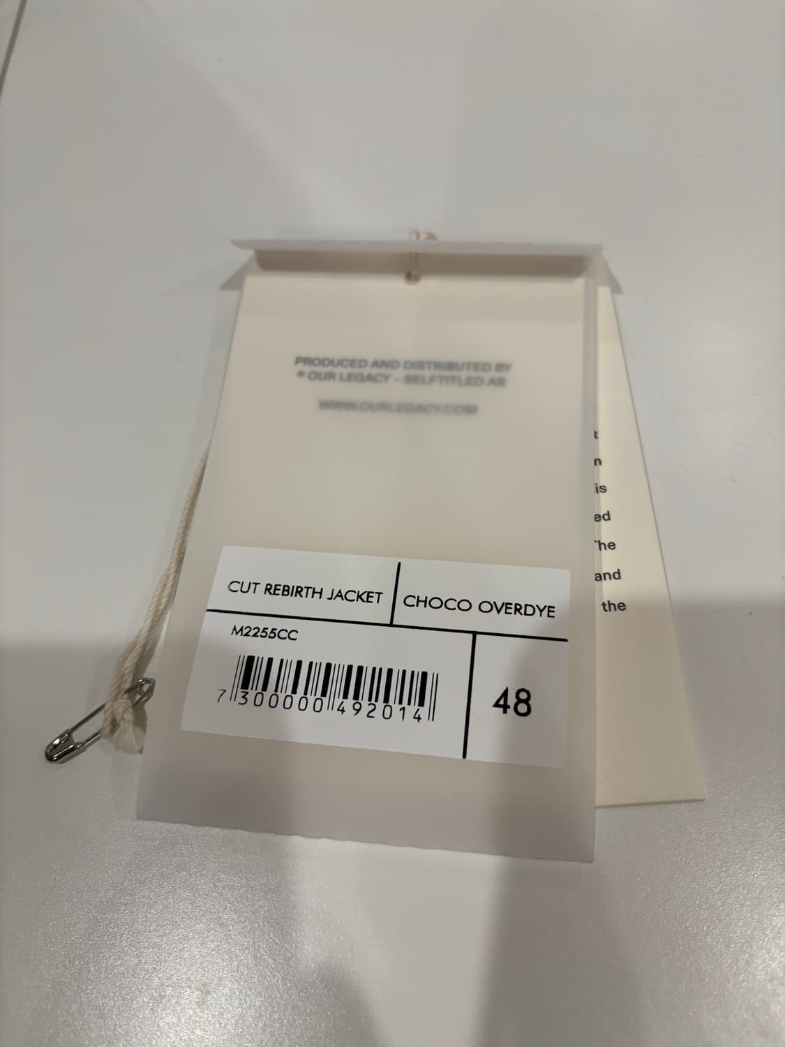 이워레가시 컷 리버스 자켓 브라운 48 상품이미지5